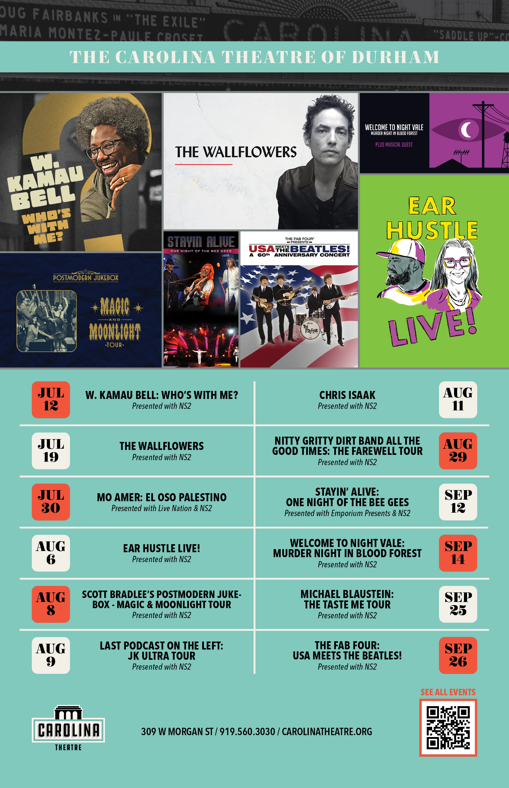 2025 Live Event Posters | 11" x 17"