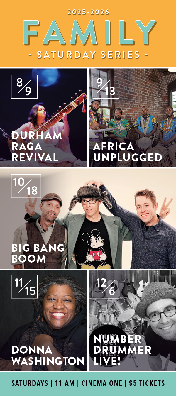 2024-2025 Family Saturday Series Rack Card