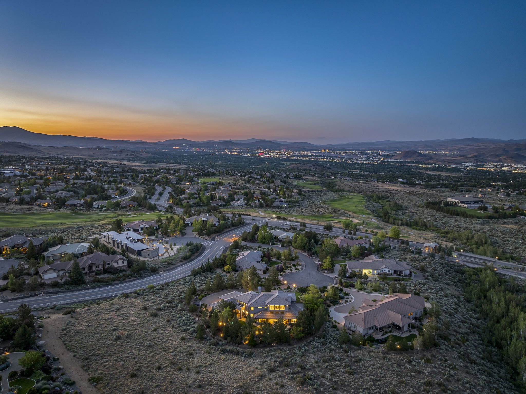 Reno Neighborhood Sunset View