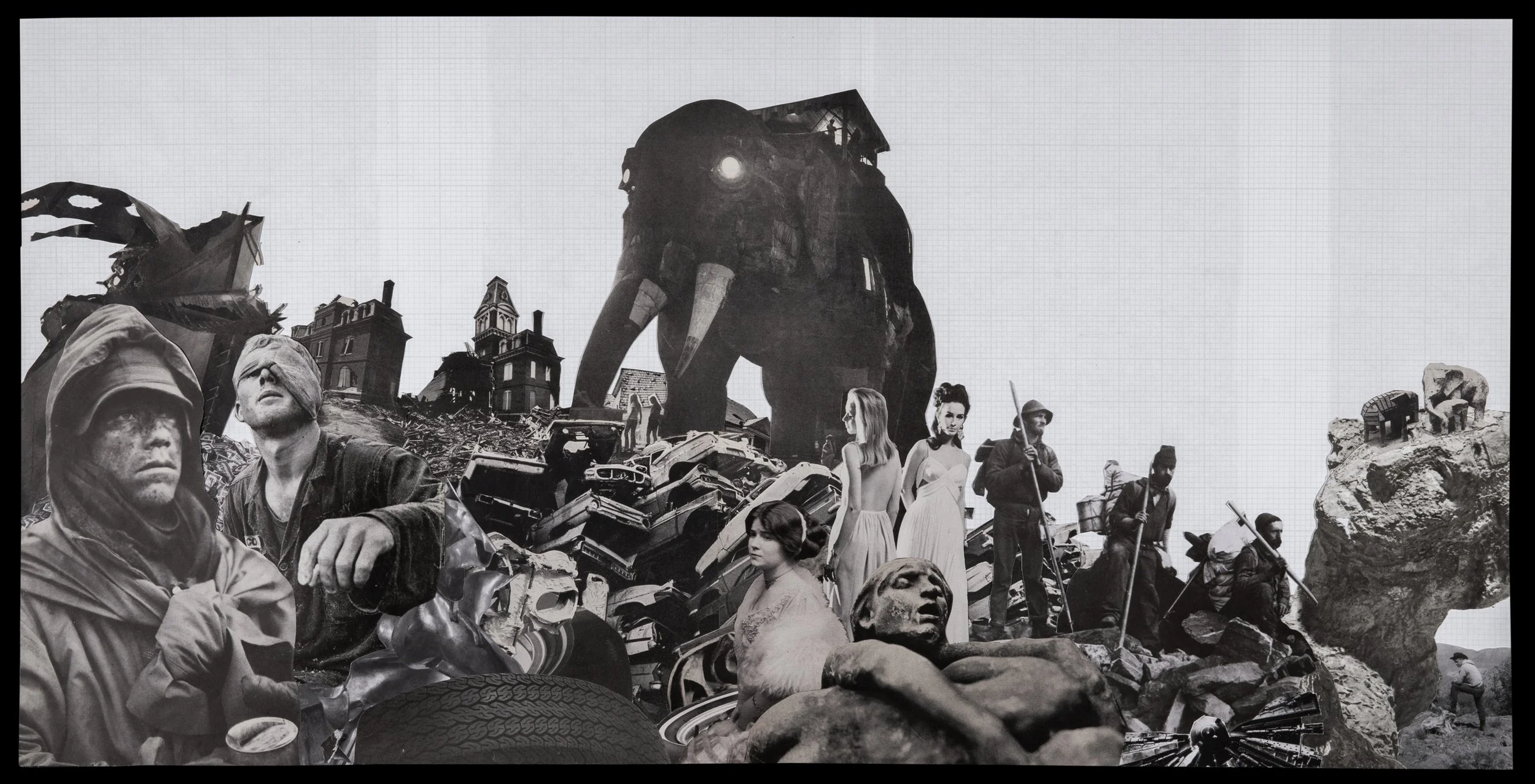 The Fourth Elephant of the Apocalypse - 2025, 19 x 36