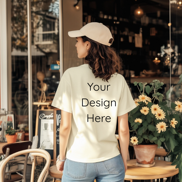 Custom T-Shirt: Back Logo and Small Front Logo