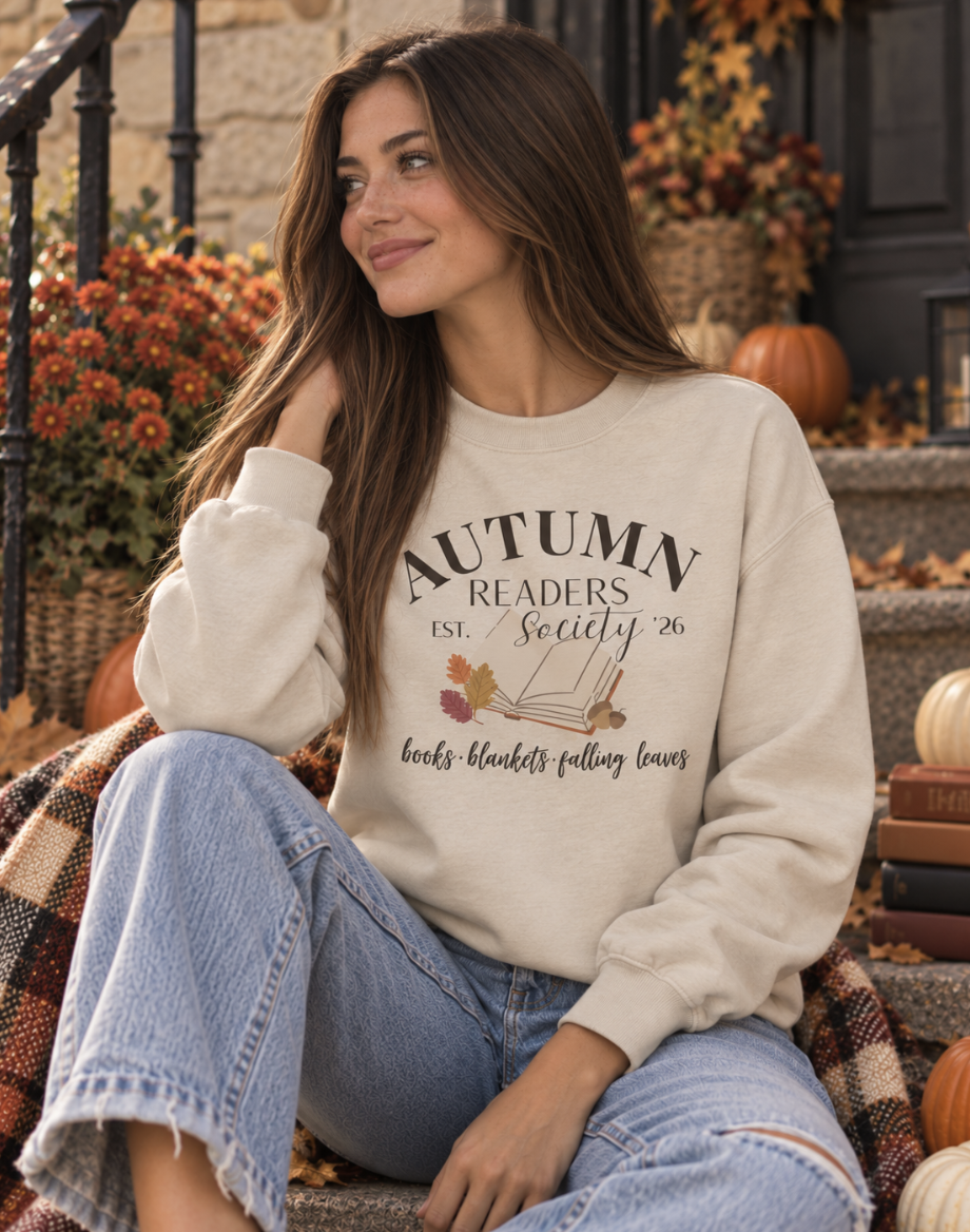 Fall Autumn Readers Society Sweatshirt