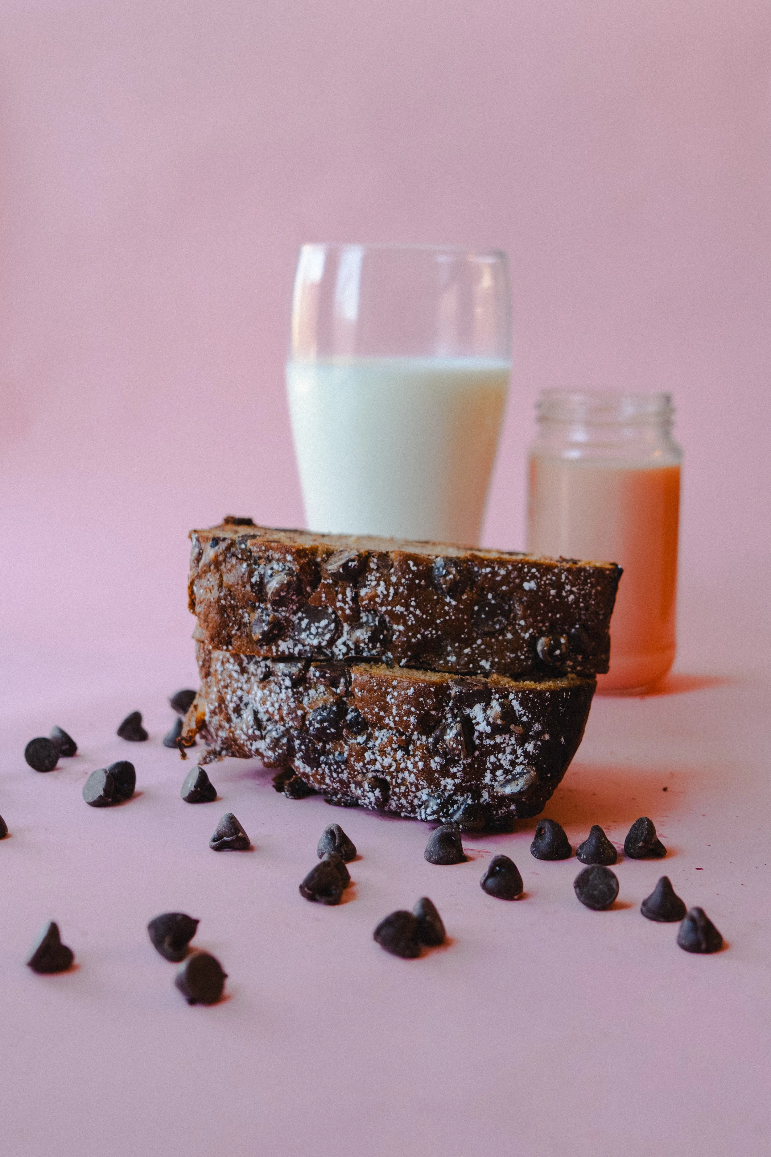 Chocalate Chip Banana Bread Slice