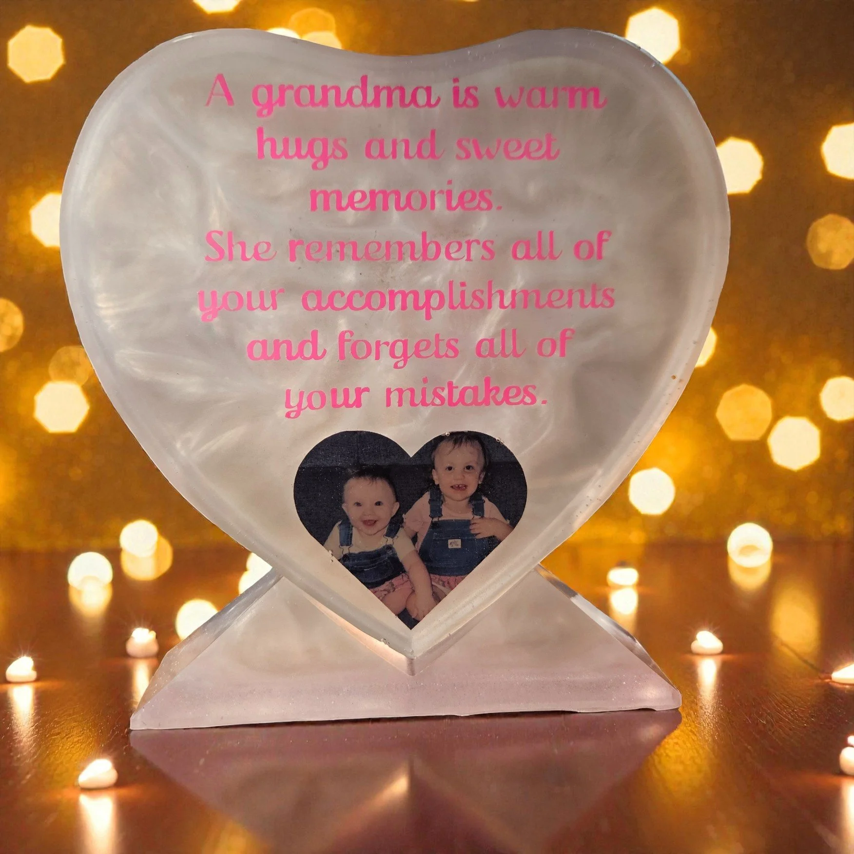 Solid  Customized Hearts-Large