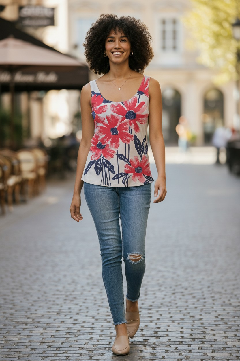 Elegant Large Floral Shirt