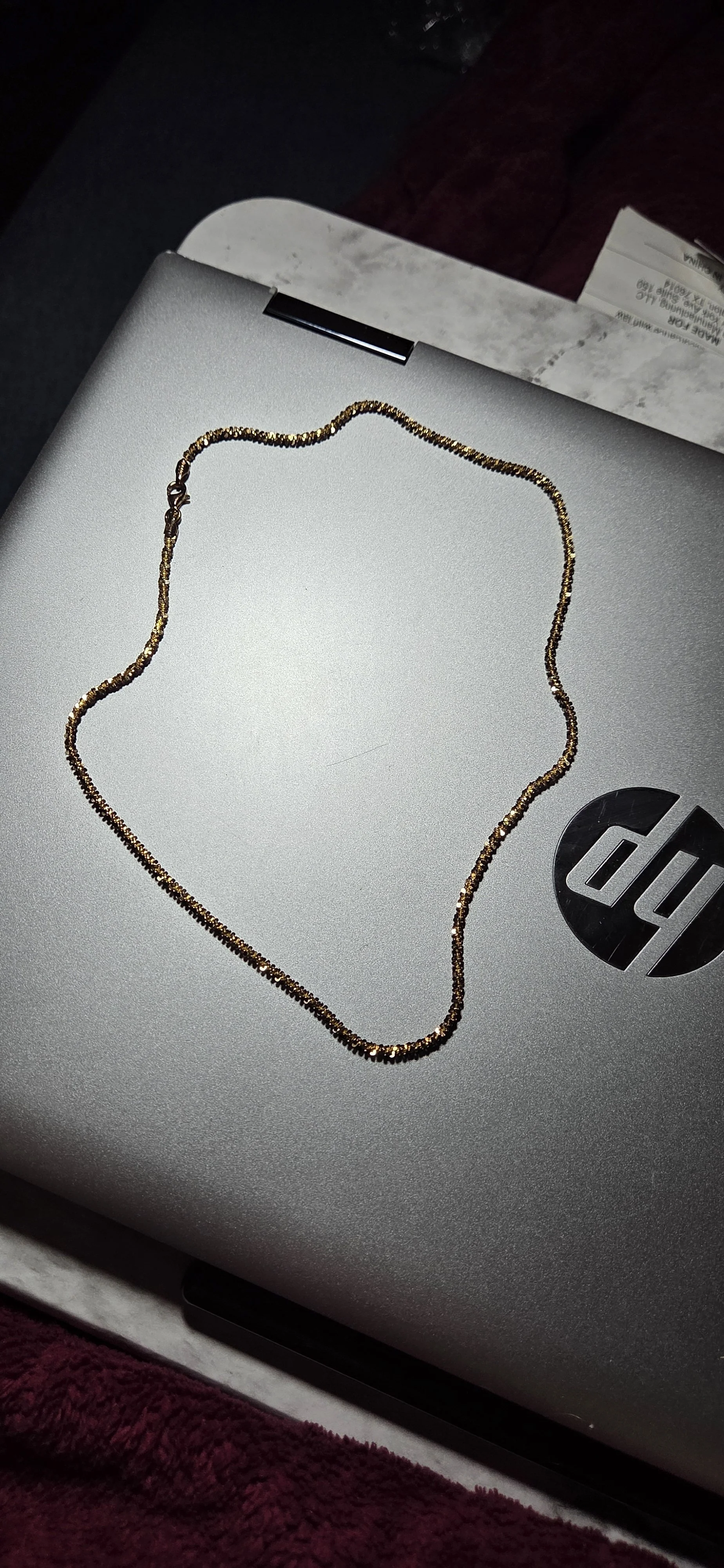 Elegant Gold Shimmer Necklace