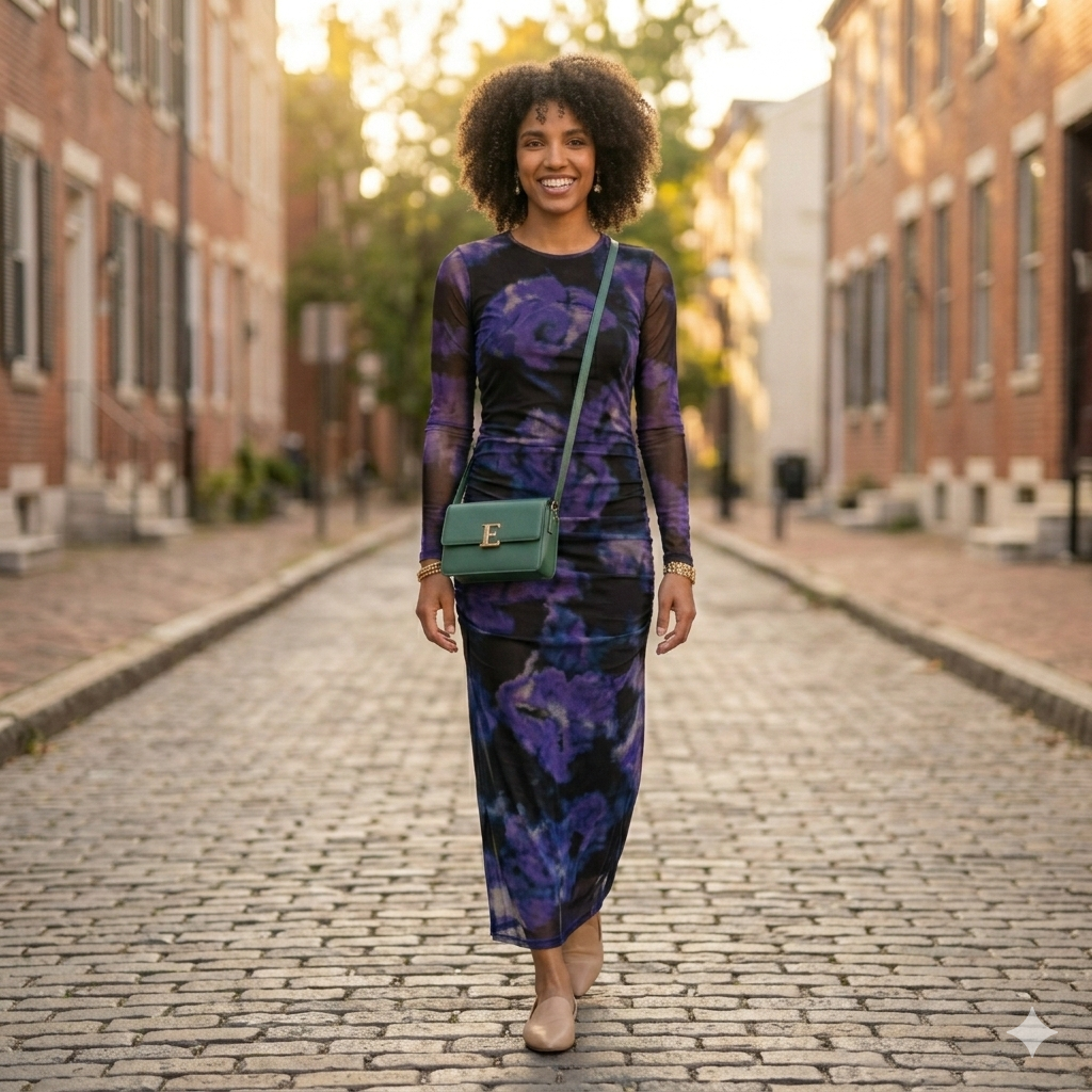 Elegant Floral Maxi Dress