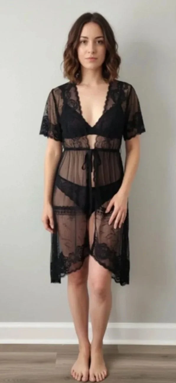 Elegant Allure 2-Piece Mesh Ensemble