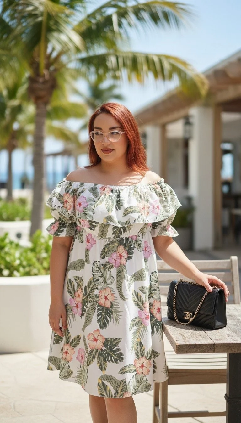 Tropical Floral Summer Dress