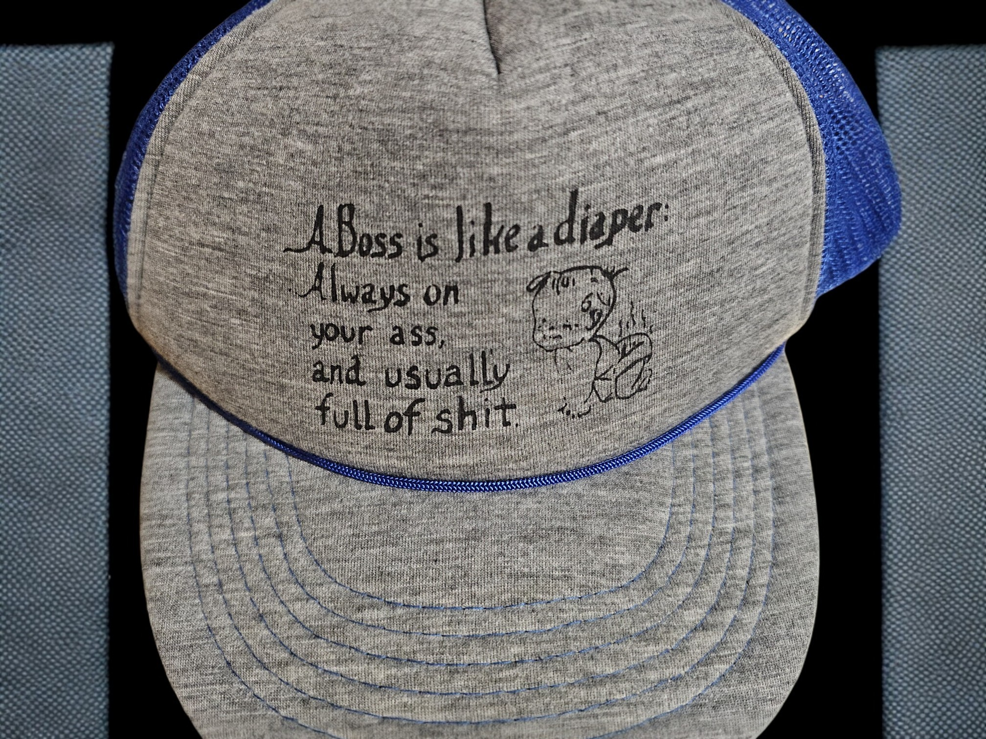 Humorous Statement Snapback Hat