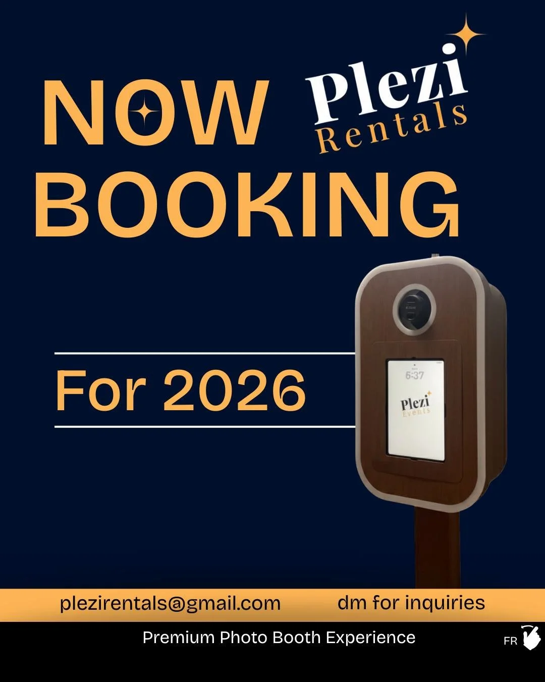 It&rsquo;s official! Plezi Rentals is now accepting bookings for the 2026 season. From weddings to corporate galas and birthdays, we&rsquo;re here to make your memories last forever. 🥂
📩 DM us or email plezirentals@gmail.com to secure your date!

F