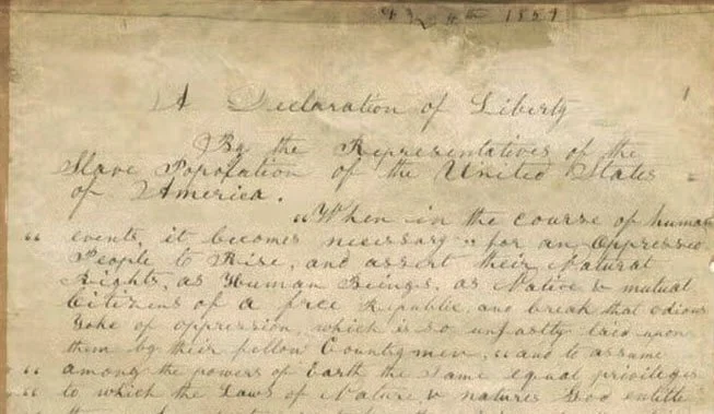 john brown's declaration of liberty, written July 4, 1859