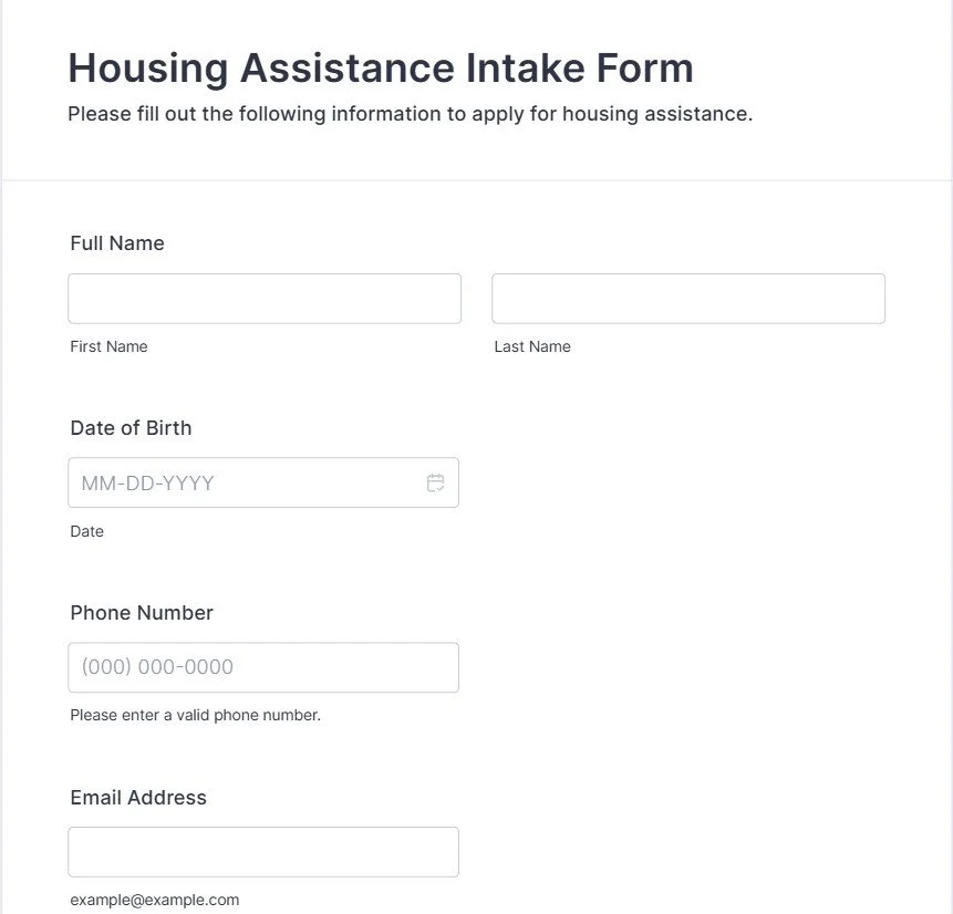 Intake & Information