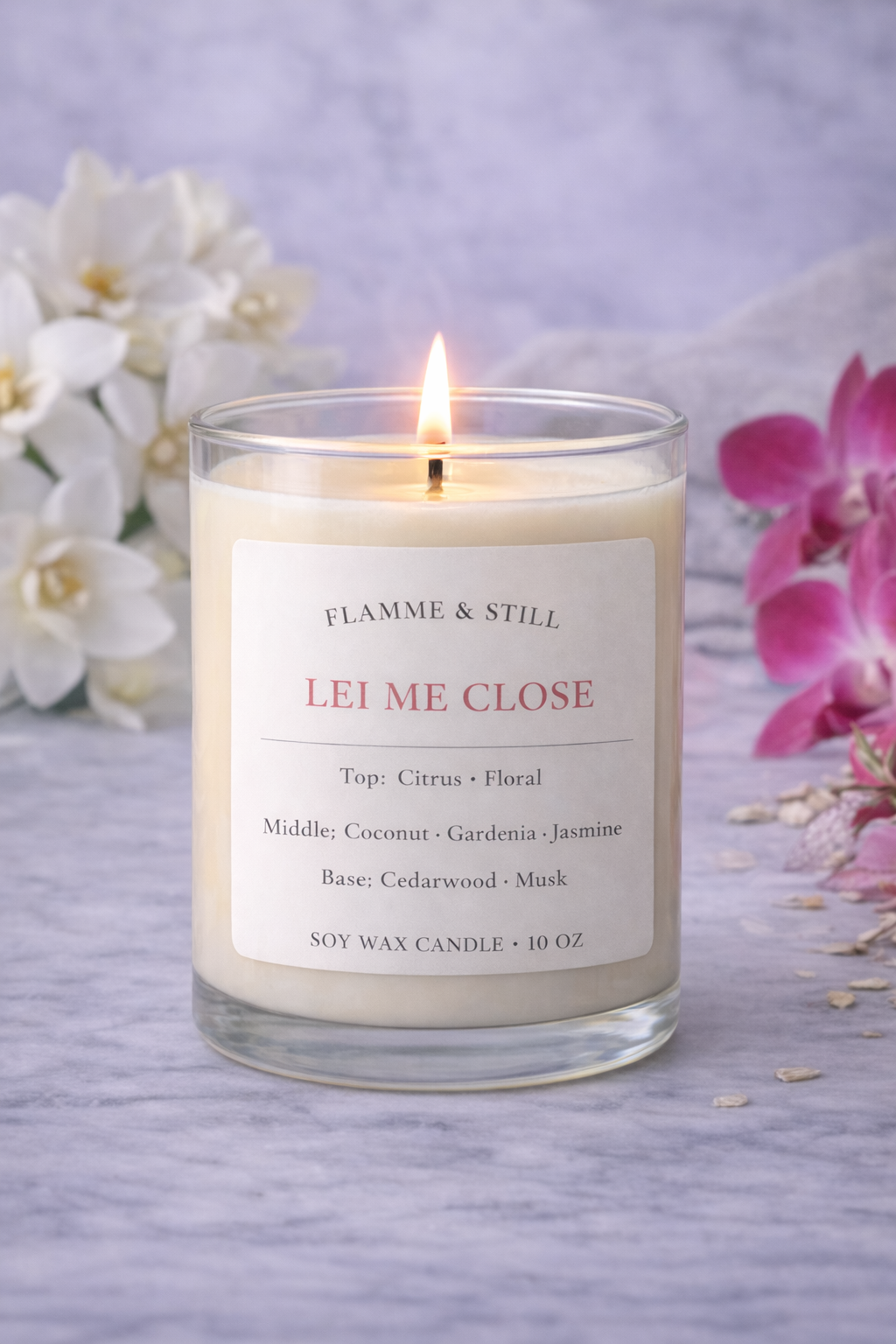 Lei Me Close | Hawaiian Lei Soy Wax Candle