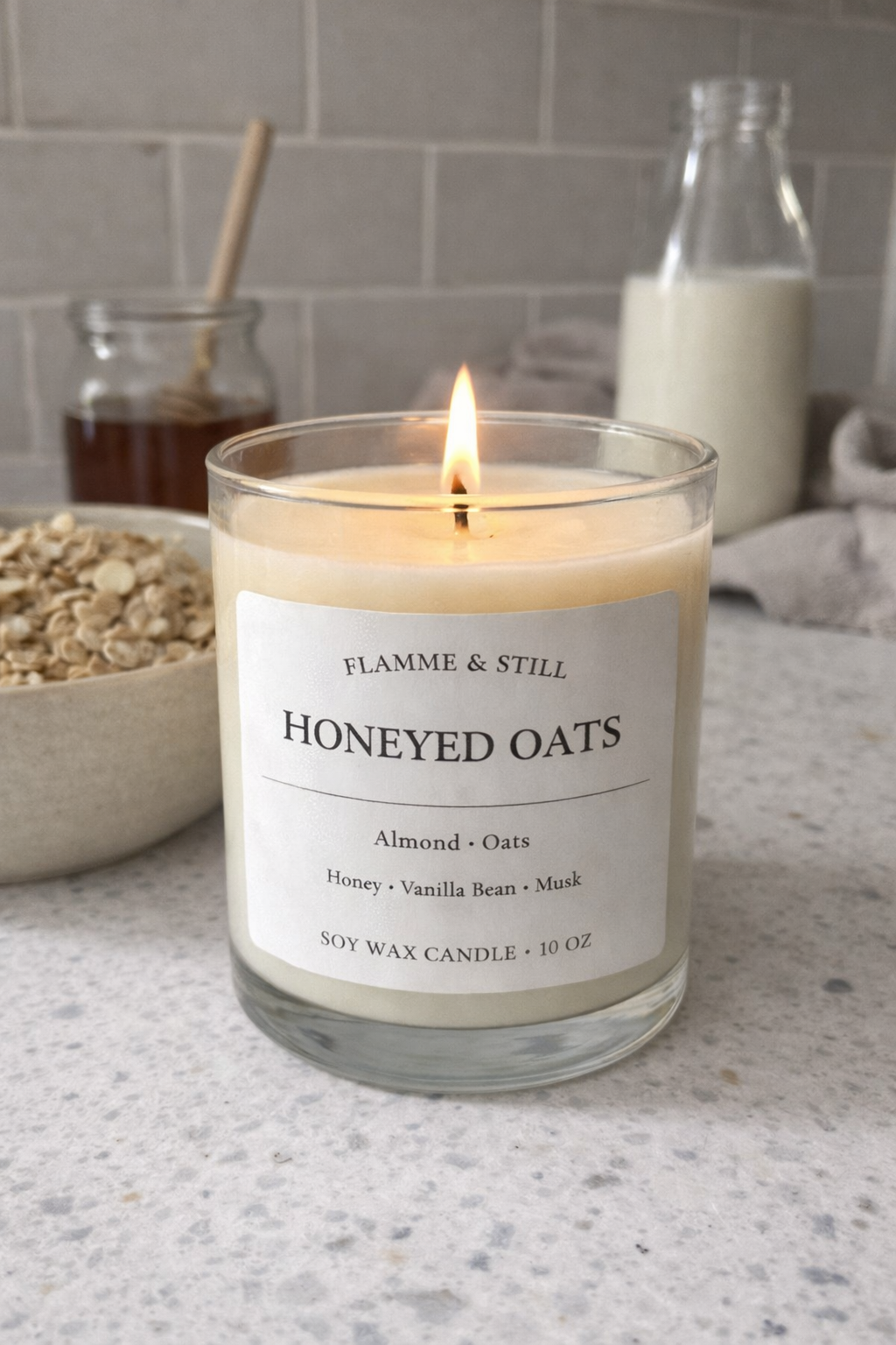 Honeyed Oats | Honey, Oats and Milk Soy Wax Candle