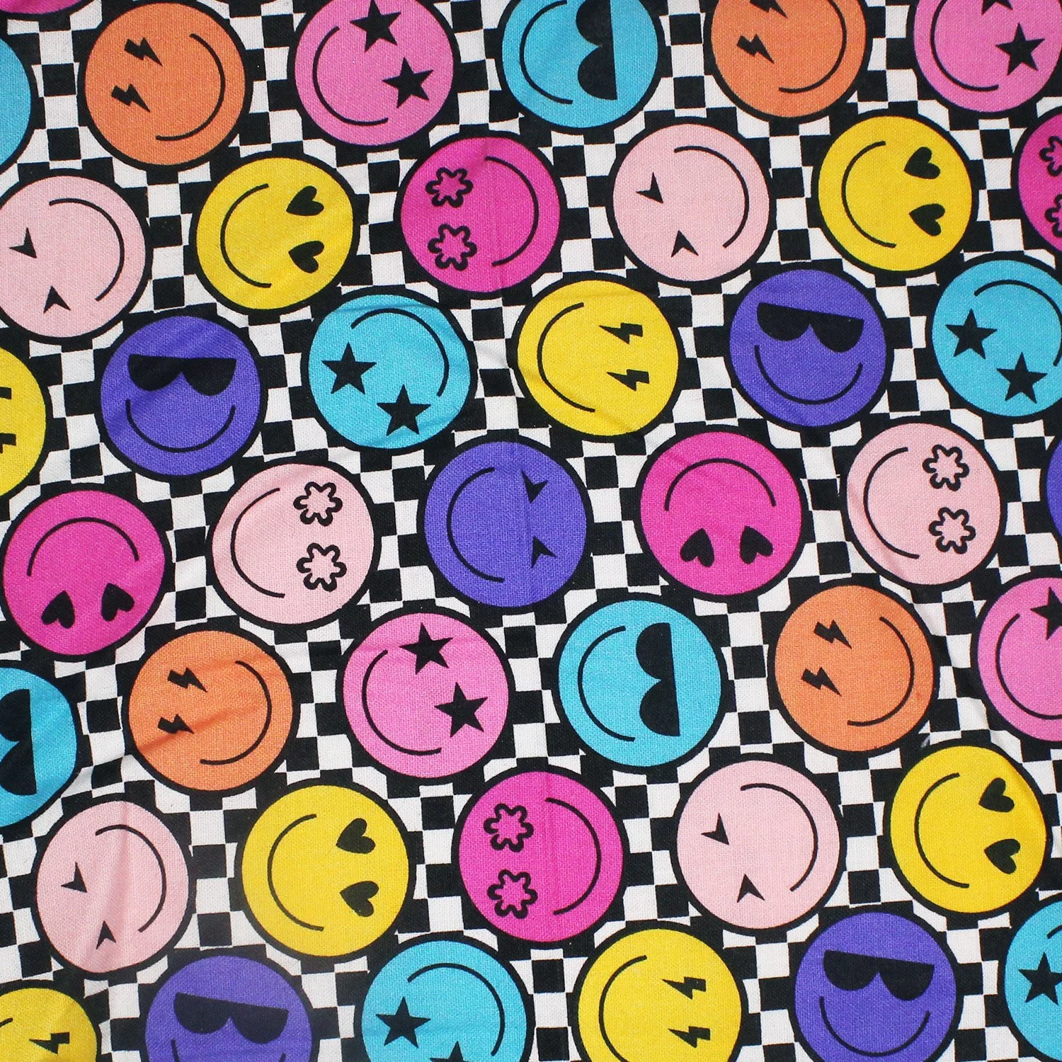 Checkered Happy Face