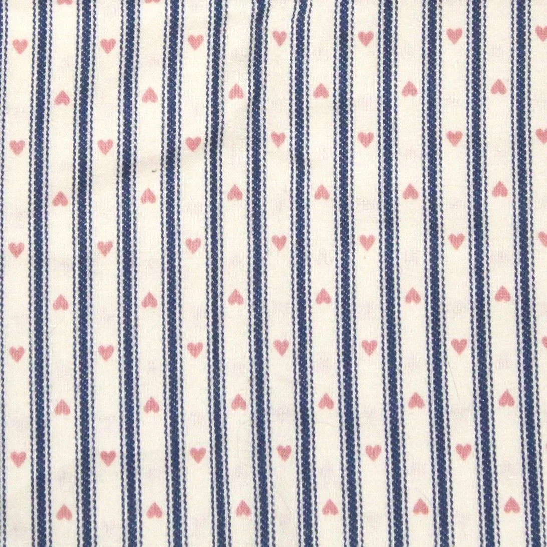 Pink Hearts and Blue Stripes
