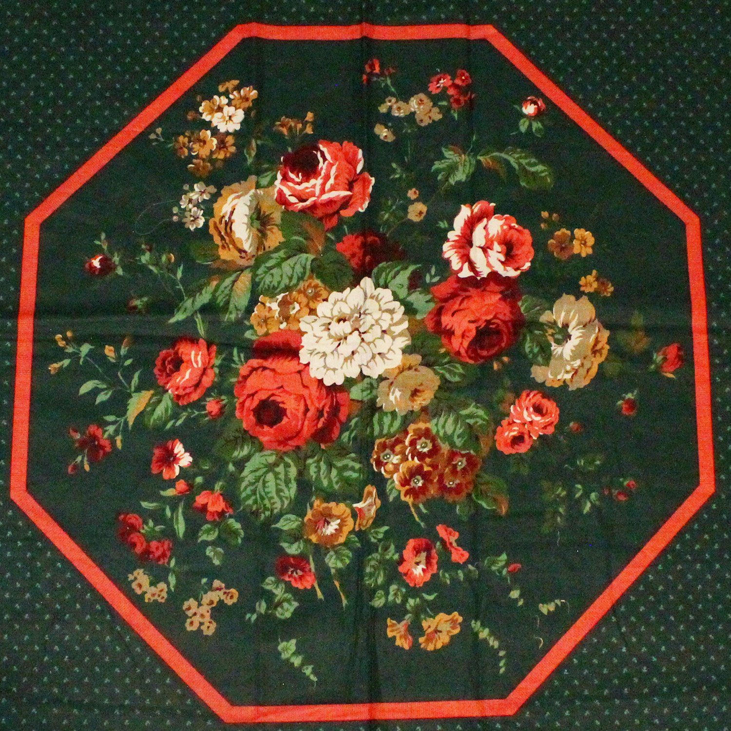 Dark Green Chintz