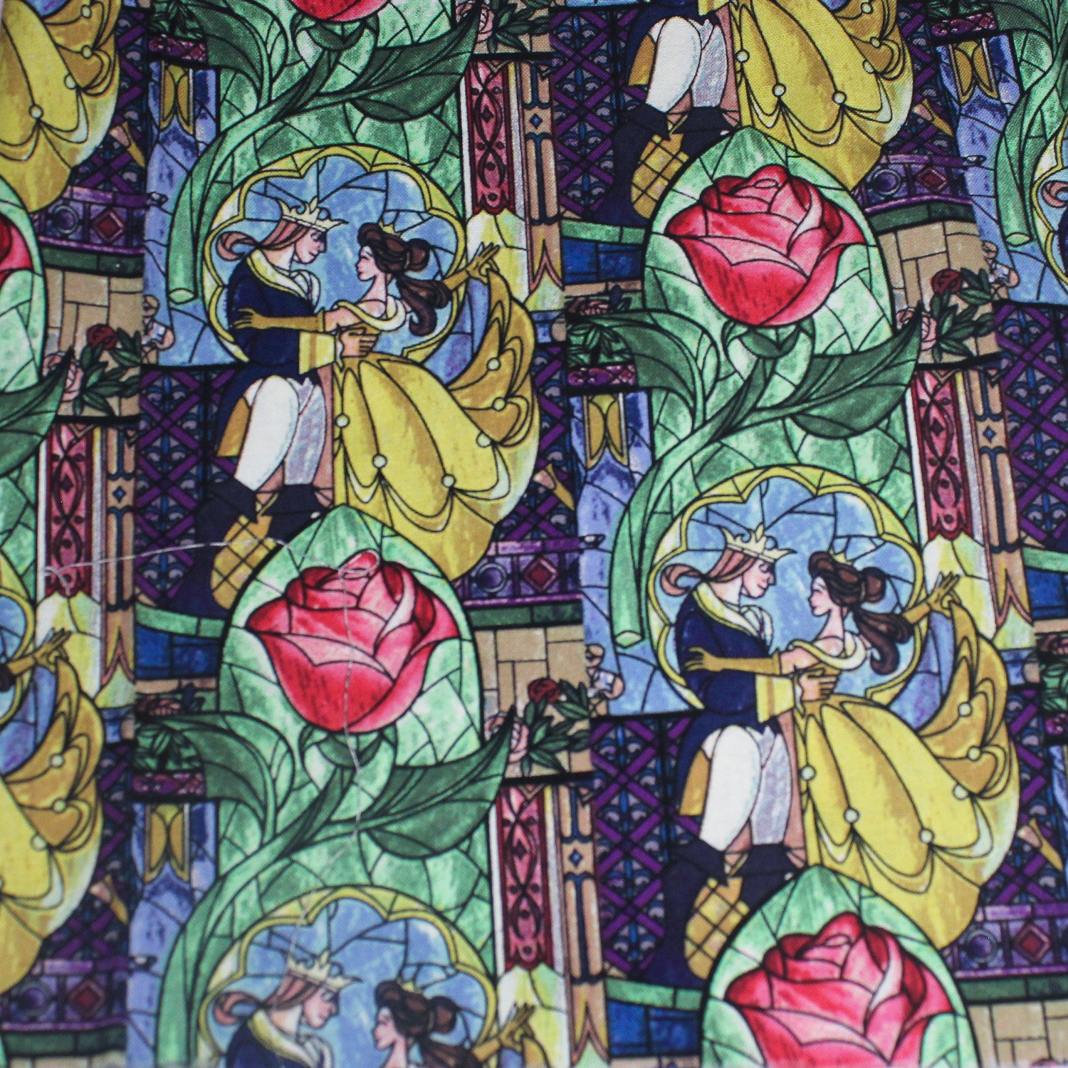 Stained Glass Beauty and the Beast