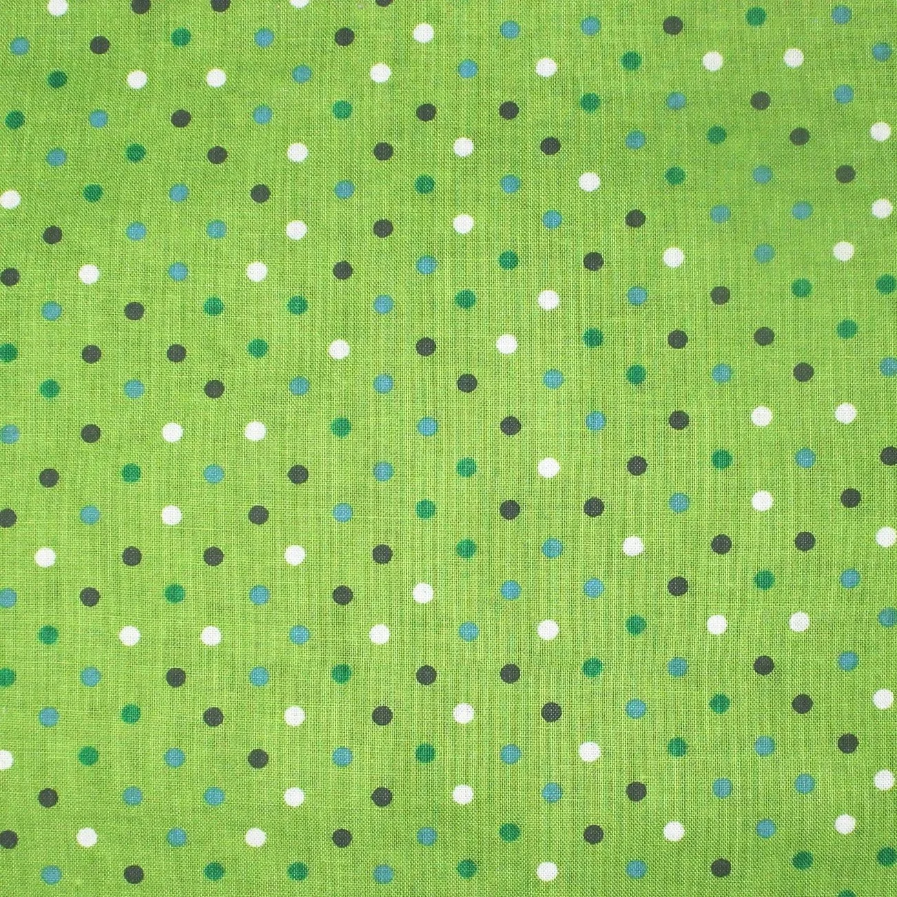 Multicolor Green Polka Dot