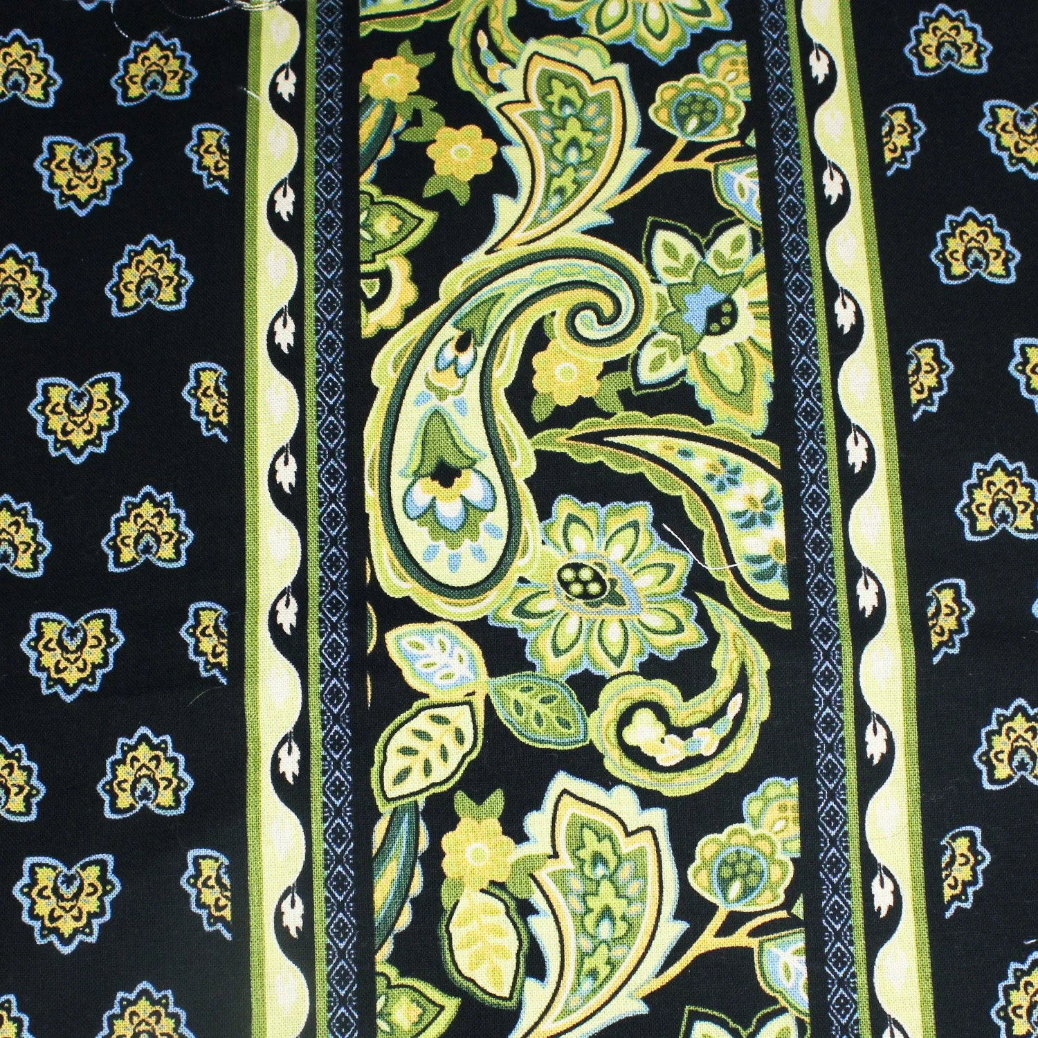 Emerald Paisley Stripe
