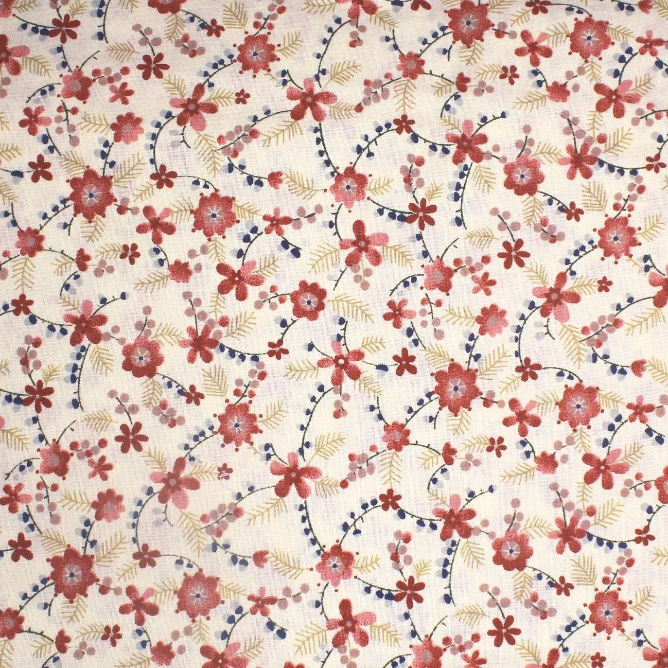 Red and Blue Floral