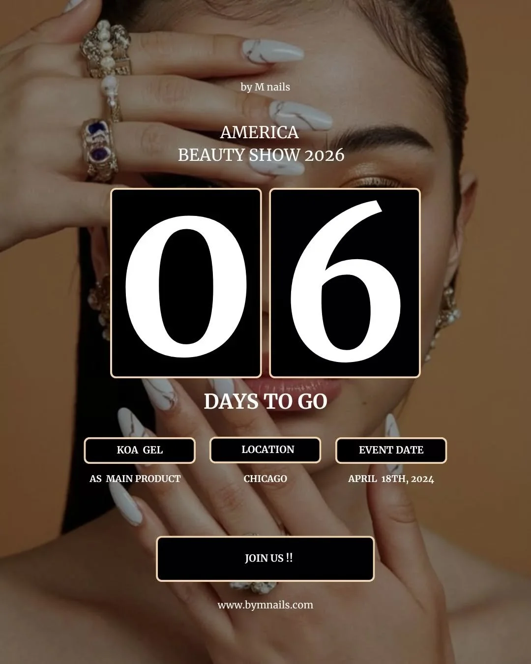 6 days to go&hellip; and the beauty is getting closer 
We&rsquo;re counting down to the America Beauty Show 2026 and the energy is unmatched 💫

Get ready as we introduce KOA Gel &mdash; our main product, crafted for shine, strength, and pure eleganc