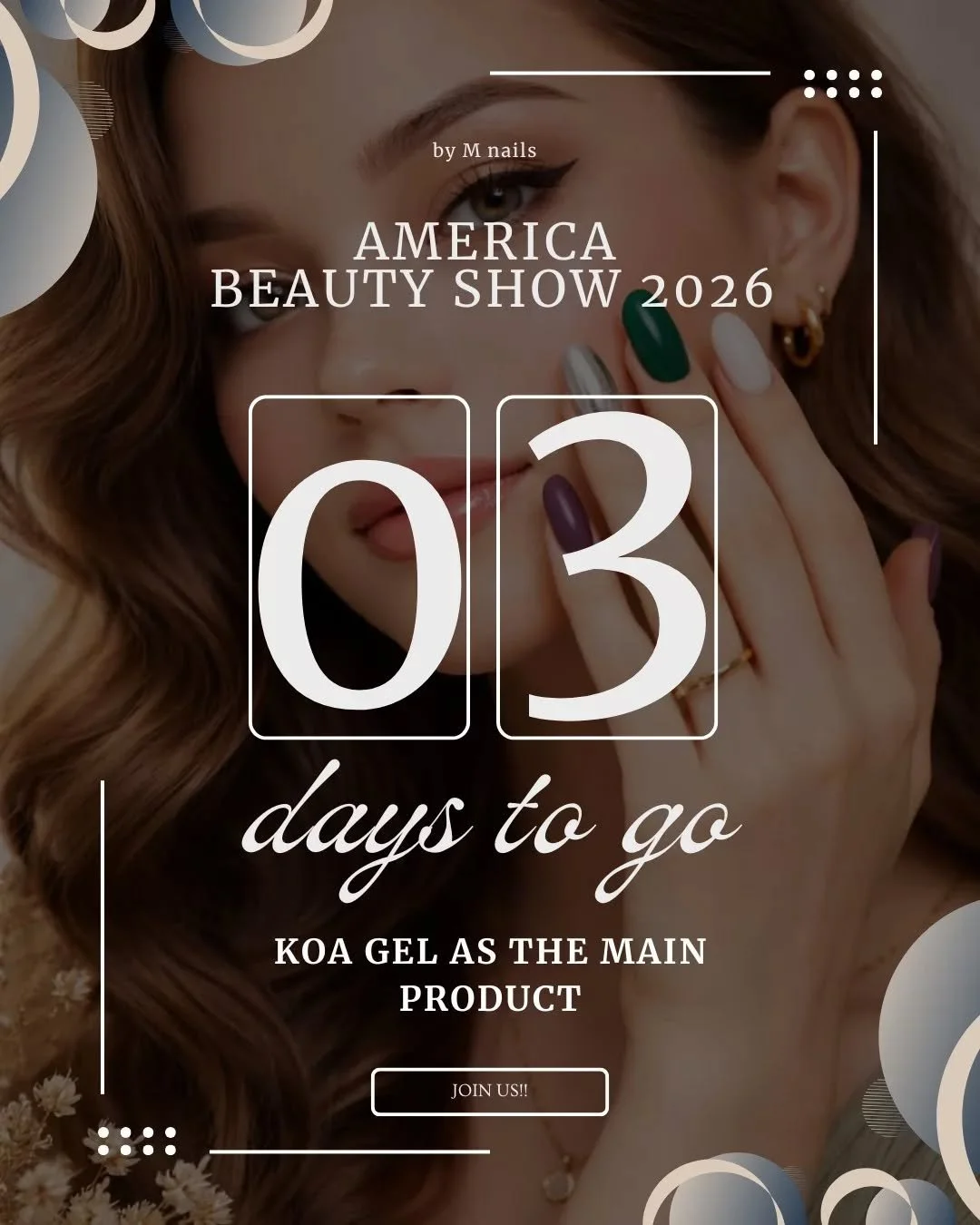 3 days to go&hellip; and the spotlight is calling

We&rsquo;re almost live at the America Beauty Show 2026 💫

Get ready to witness beauty redefined as we showcase KOA Gel &mdash; our main product, built for shine, strength, and statement looks.
From