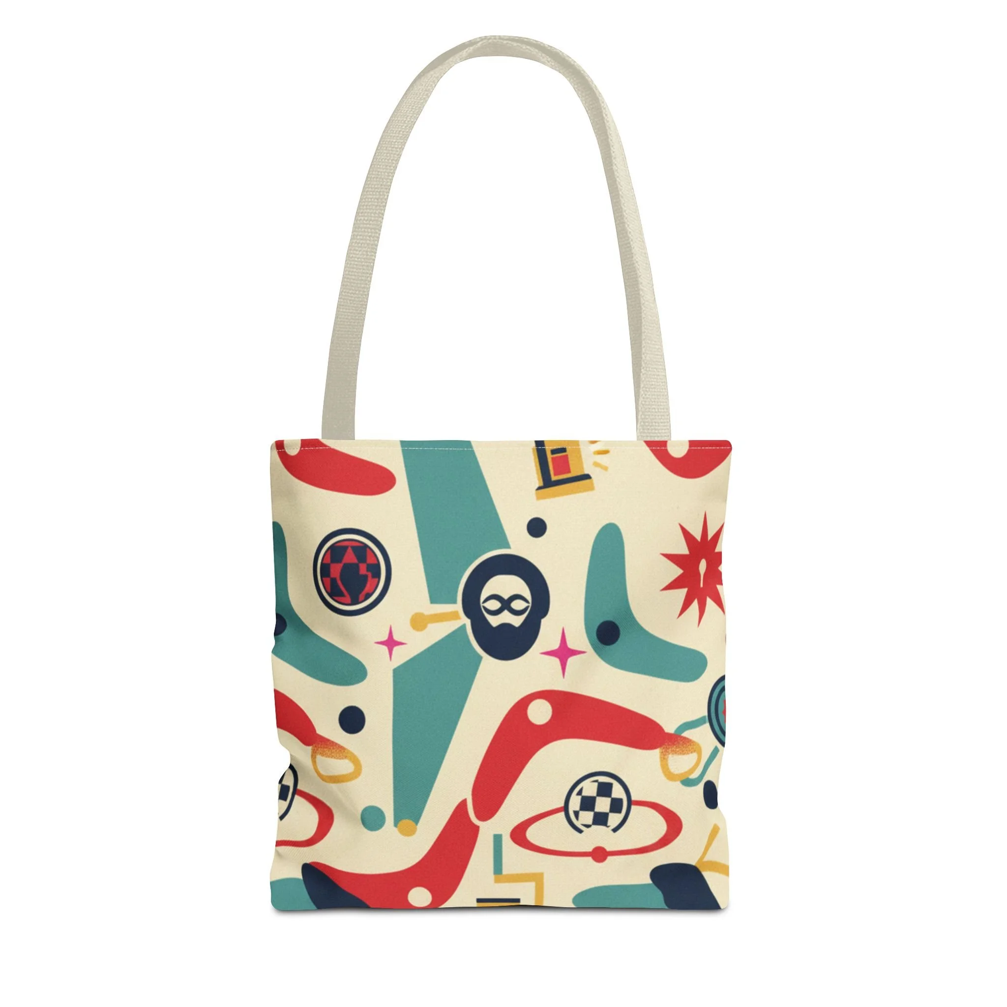 Retro Chaos Pattern Tote