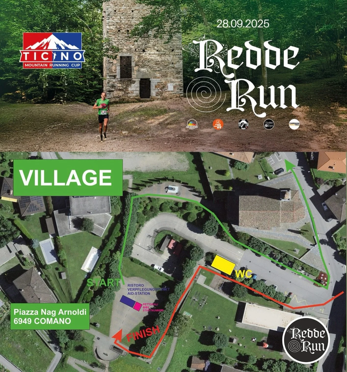 Manca poco alla Redde Run 2025! DOMENICA 28 settembre, vieni a scoprire i bellissimi boschi autunnali di Redde.

⚠️ PARTENZA DA COMANO!!!

09:00-09:45 distribuzione pettorali
10:00 partenza (o partite quando vi fa pi&ugrave; comodo)
17:00 chiusura pe