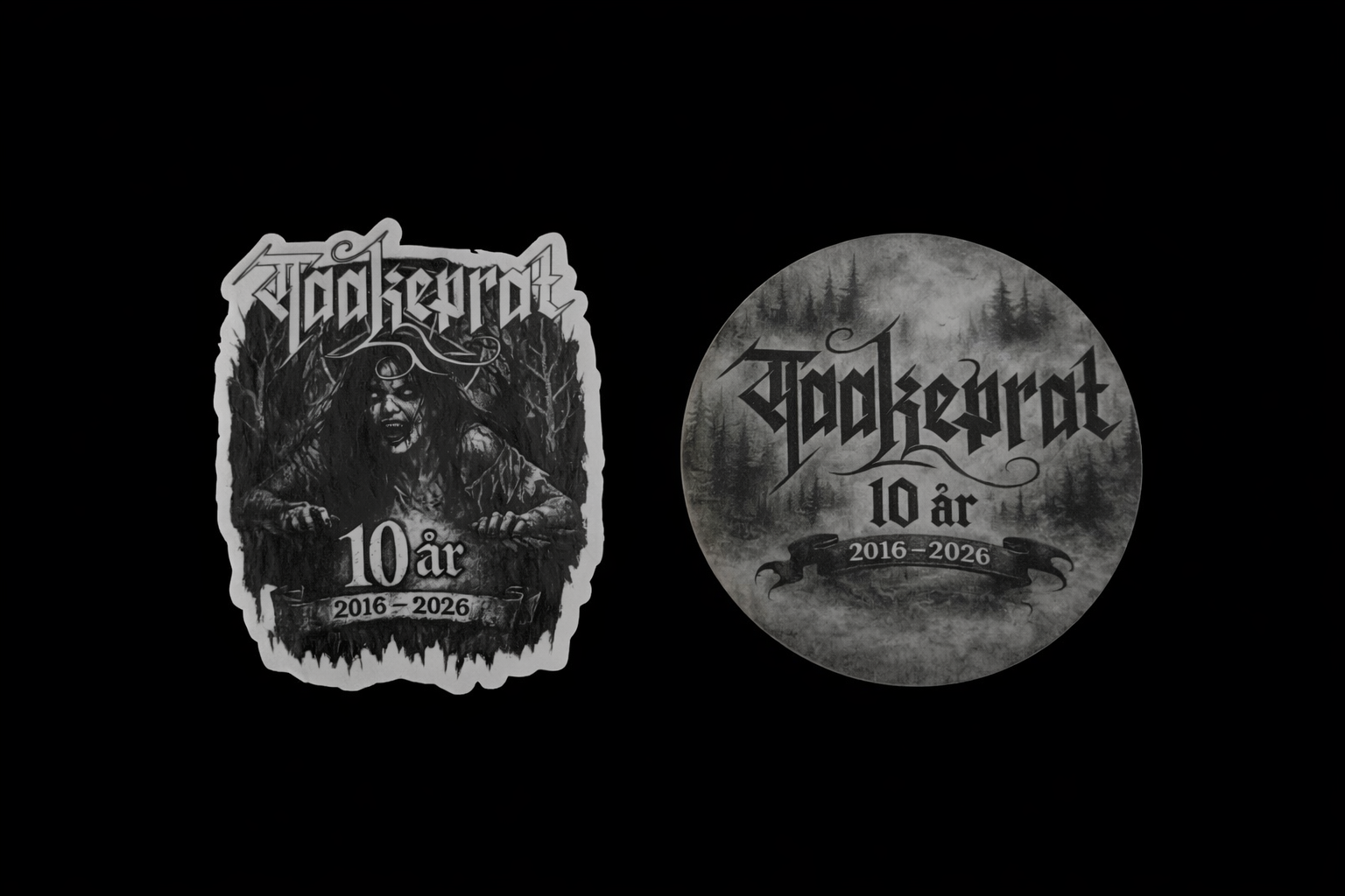 Taakeprat – 10 år / Klistremerkepakke (2 stk)