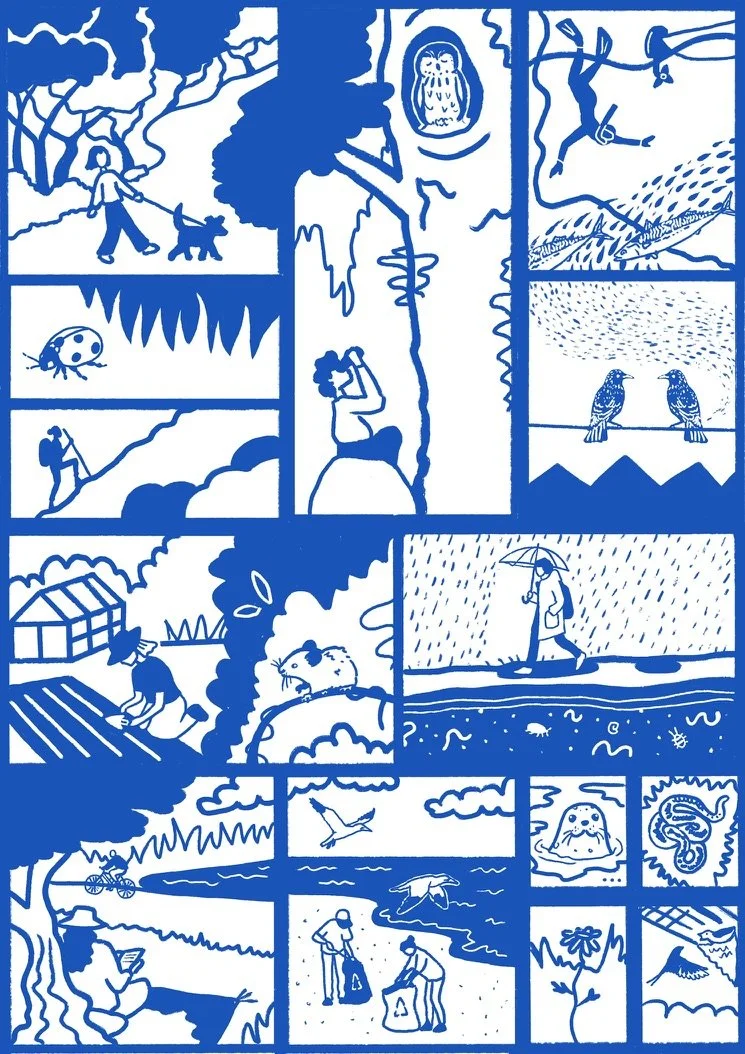 A4 Natural Connection Illustration Print - Recycled Paper