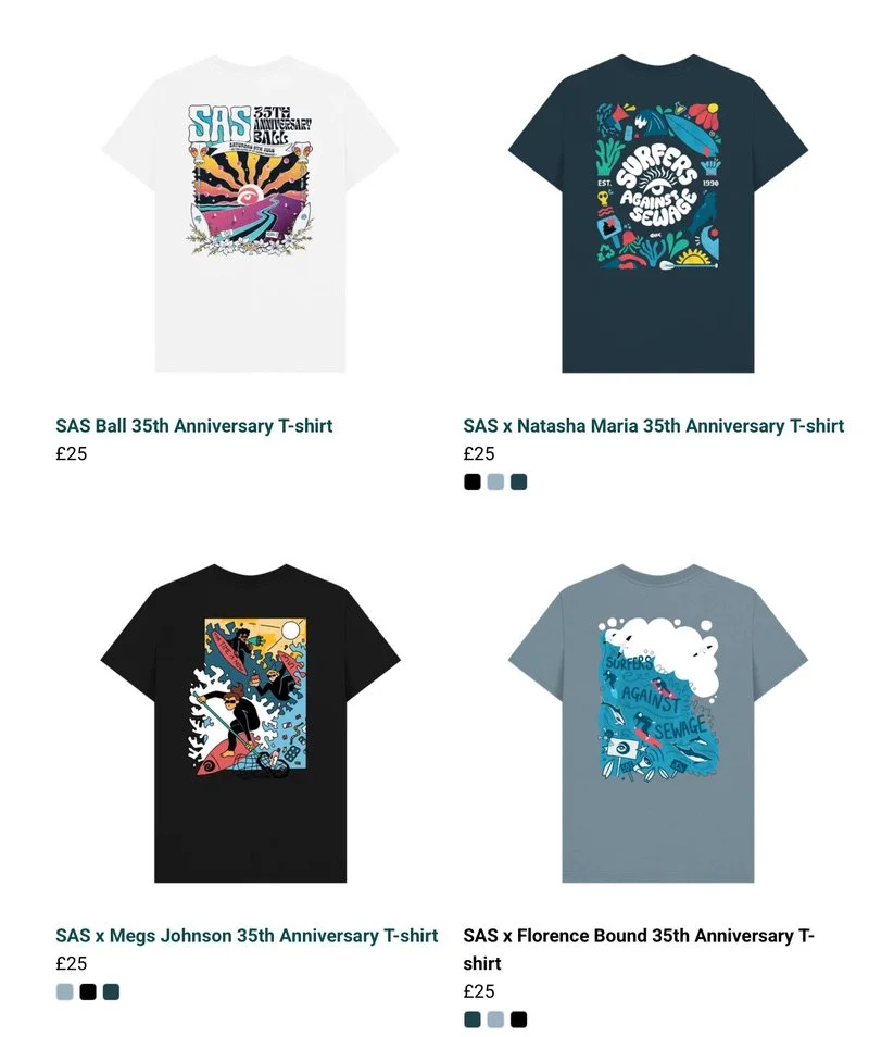 My design on the Surfers Against Sewage website