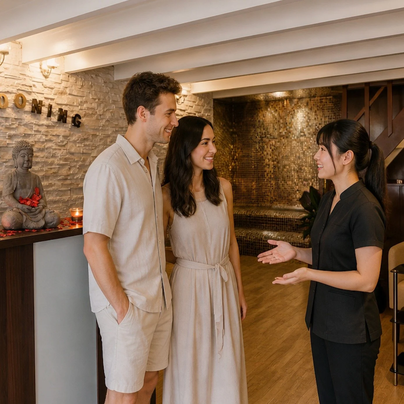 Pr&ecirc;ts pour une nuit blanche &agrave; Paris&hellip; mais d&rsquo;abord, un moment pour soi.
Dans notre spa du 17e, on commence par ralentir, respirer, se retrouver &agrave; deux. Hammam, massage, d&eacute;tente&hellip; pour mieux profiter de la 