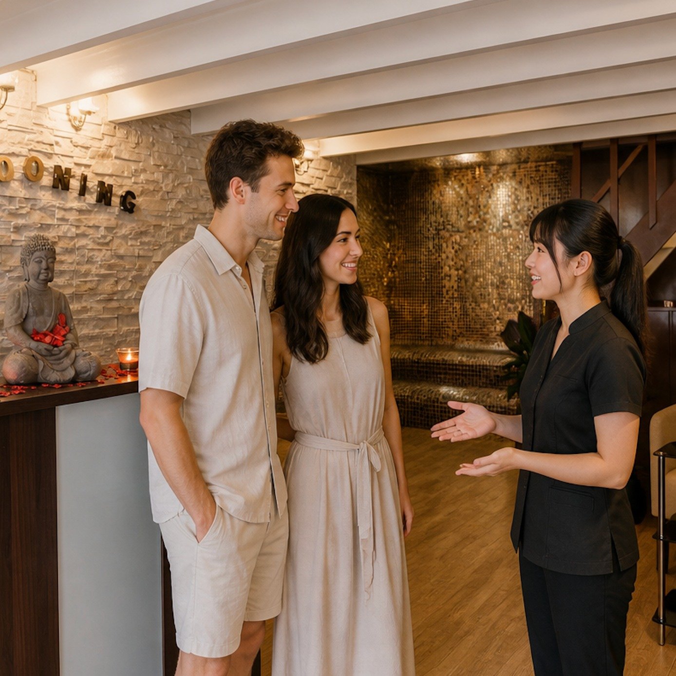 Pr&ecirc;ts pour une nuit blanche &agrave; Paris&hellip; mais d&rsquo;abord, un moment pour soi.
Dans notre spa du 17e, on commence par ralentir, respirer, se retrouver &agrave; deux. Hammam, massage, d&eacute;tente&hellip; pour mieux profiter de la 