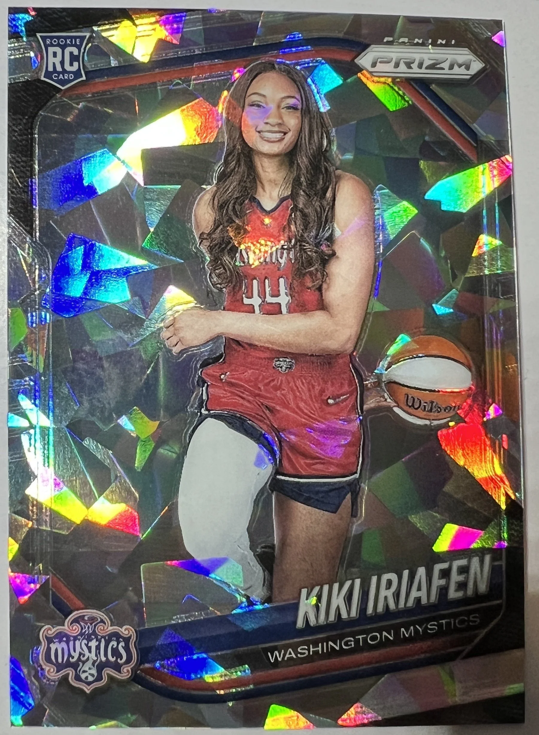 2025 Panini Prizm WNBA - Rookie Variation Kiki Iriafen #149 Ice Prizm (RC)