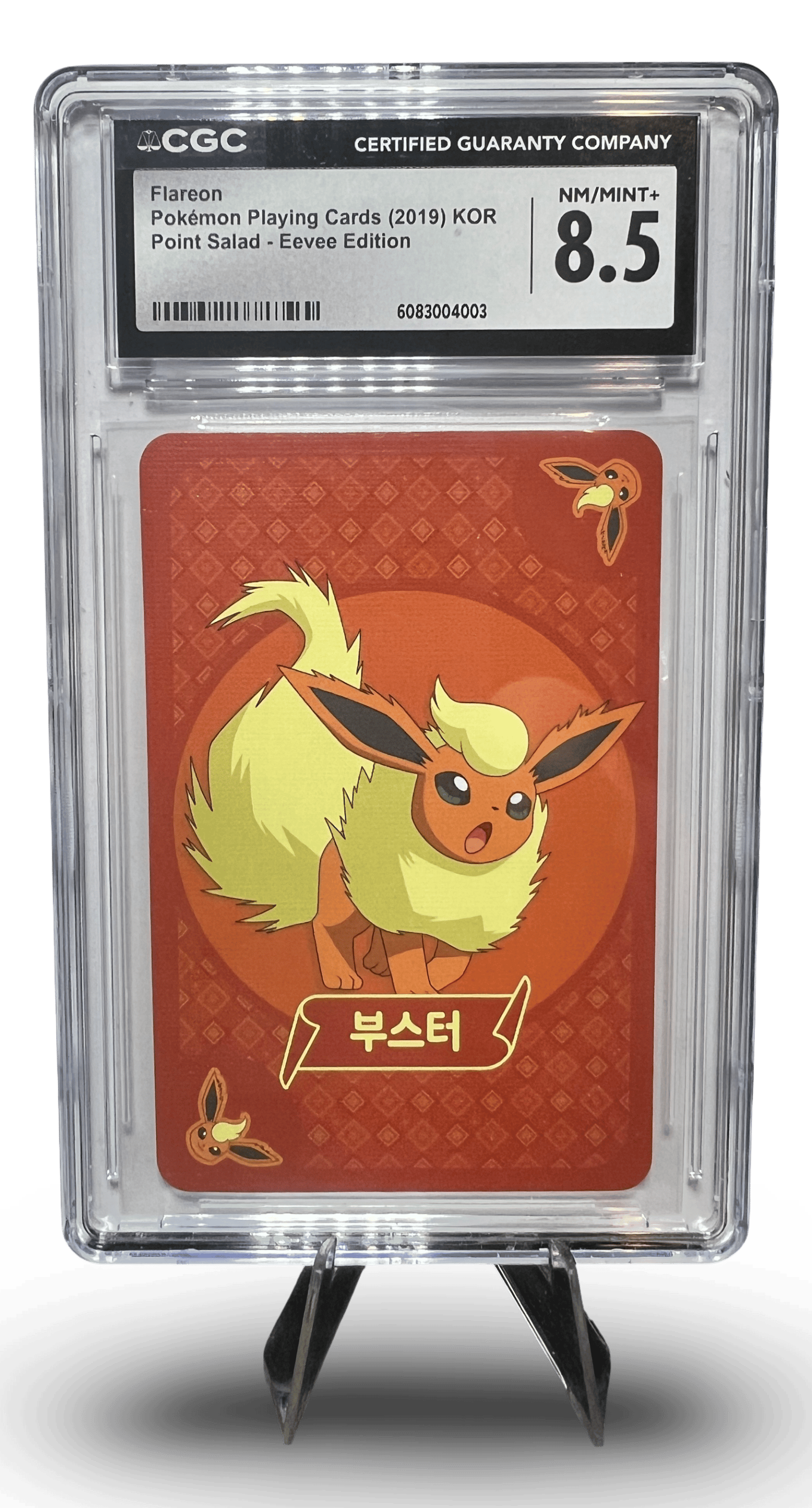 Flareon Pokémon Playing Card - 2019 KOR Eevee Edition Point Salad