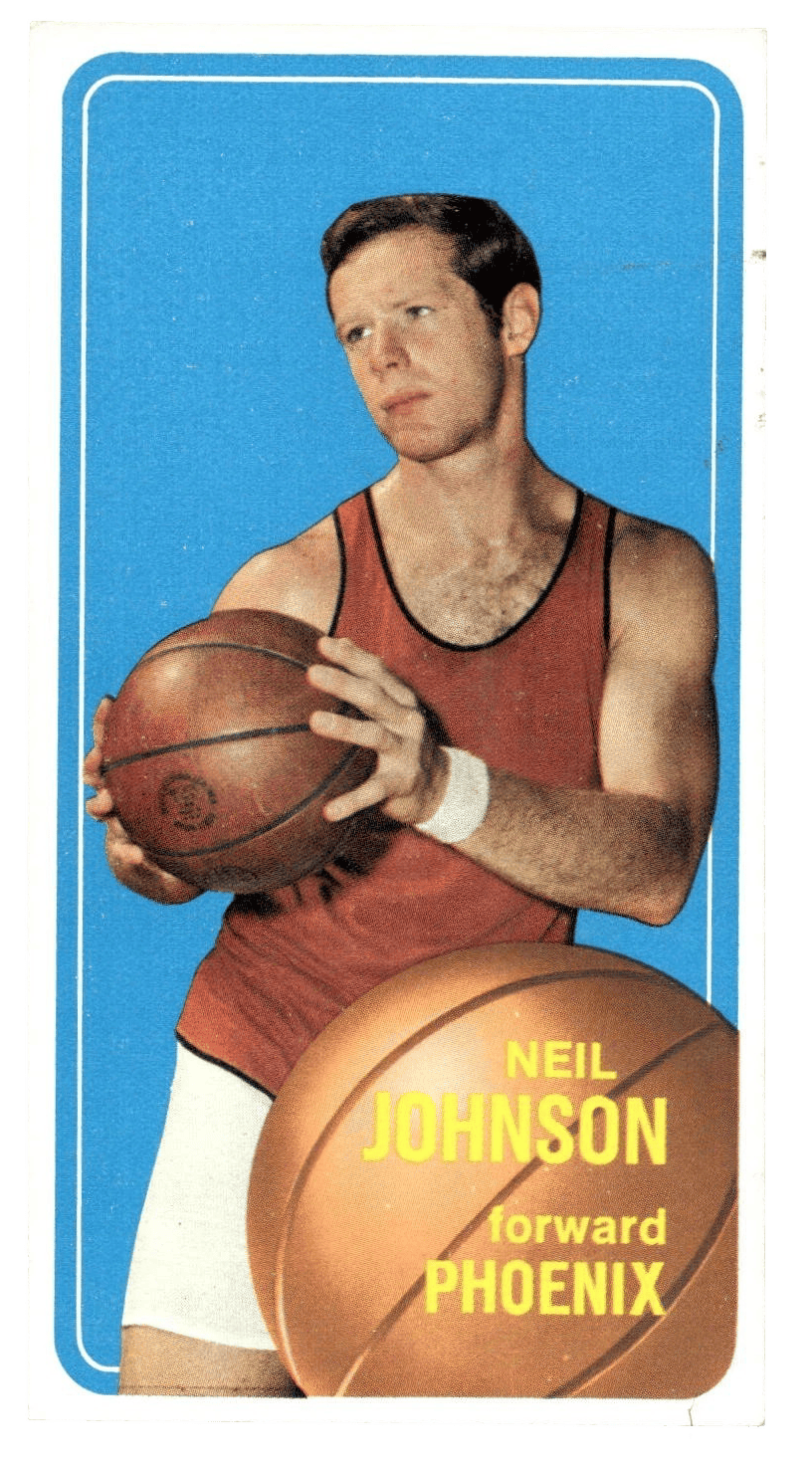 Vintage Phoenix Basketball Card -Neil Johnson Legendary Forward