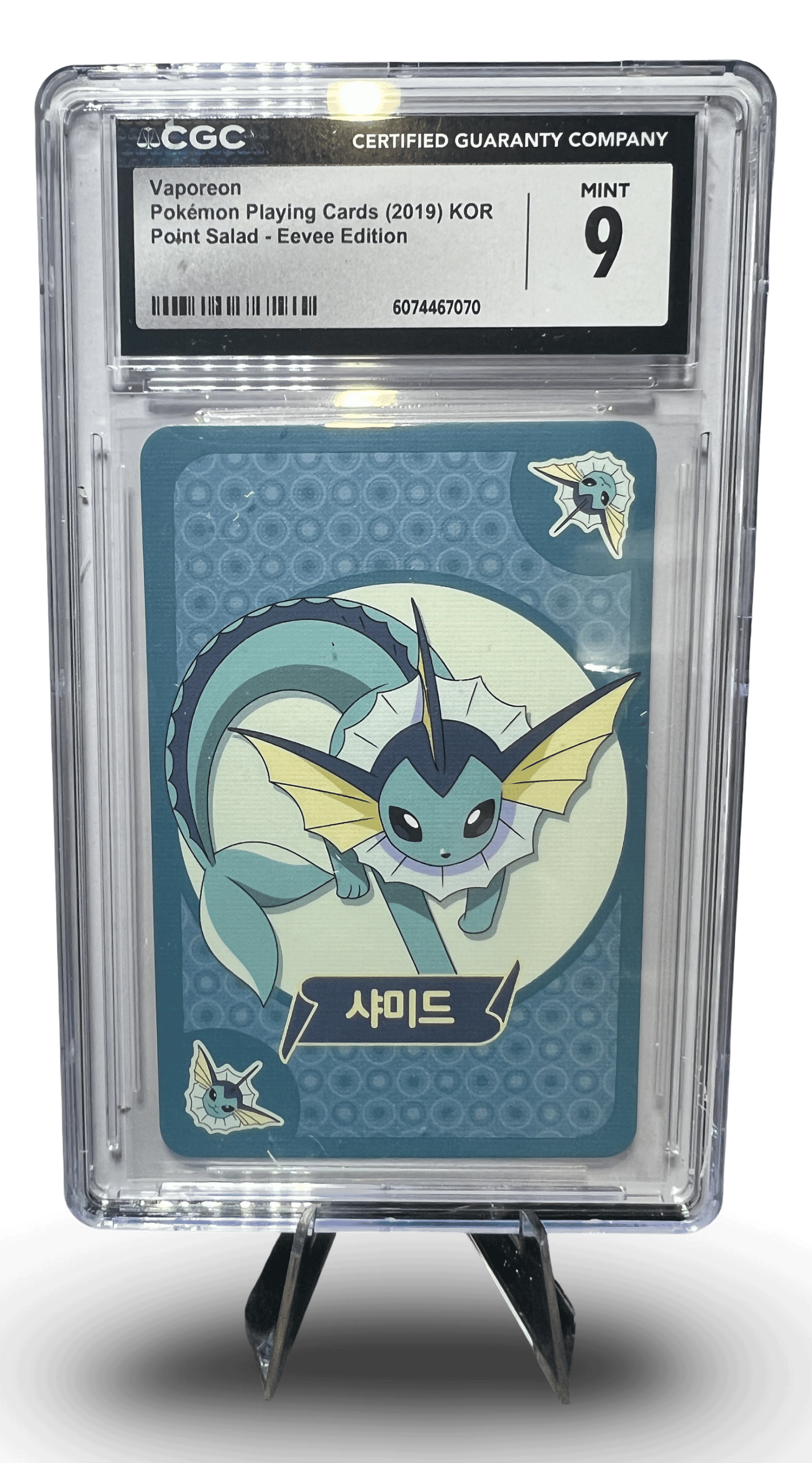 Vaporeon Pokémon Card - Point Salad Eevee Edition (CGC Mint 9)
