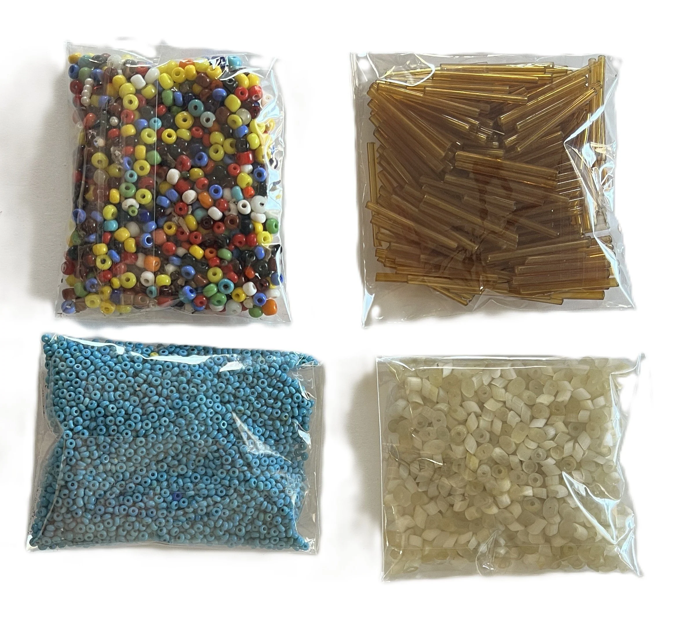 Vintage Colorful Glass Bead Assortment Kit