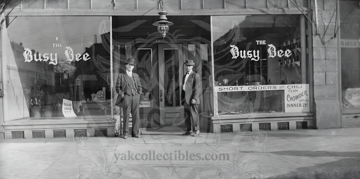 THE BUSY BEE RESTAURANT 'DINNER 25 CENTS' YAKIMA WASHINGTON