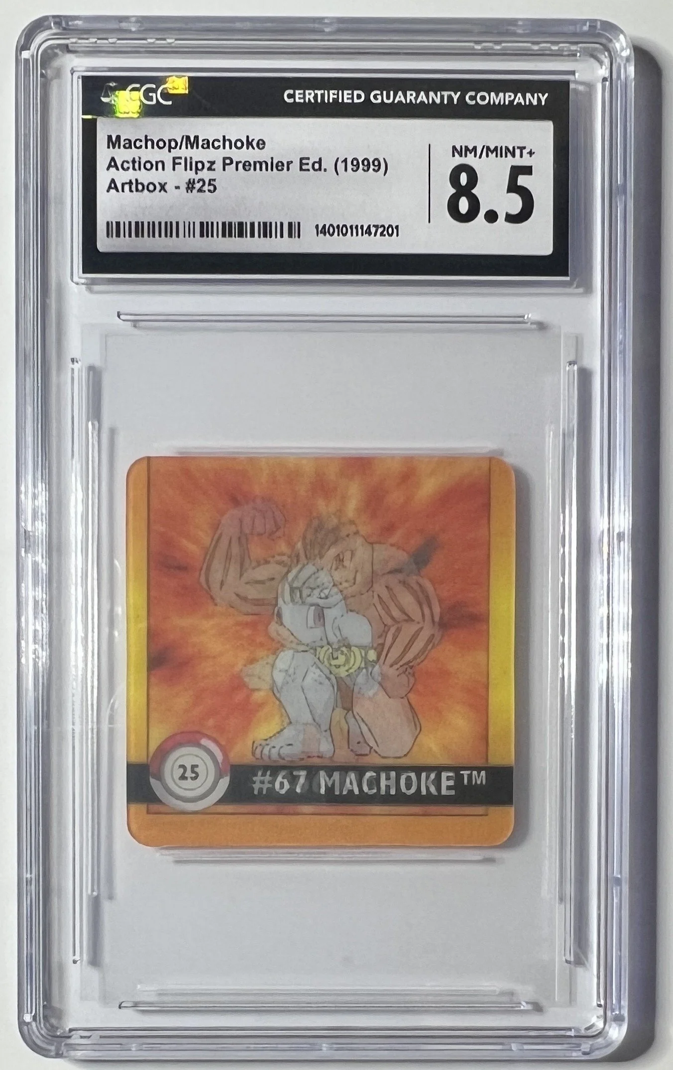 1999 Machoke Action Flipz Premier Edition - CGC 8.5