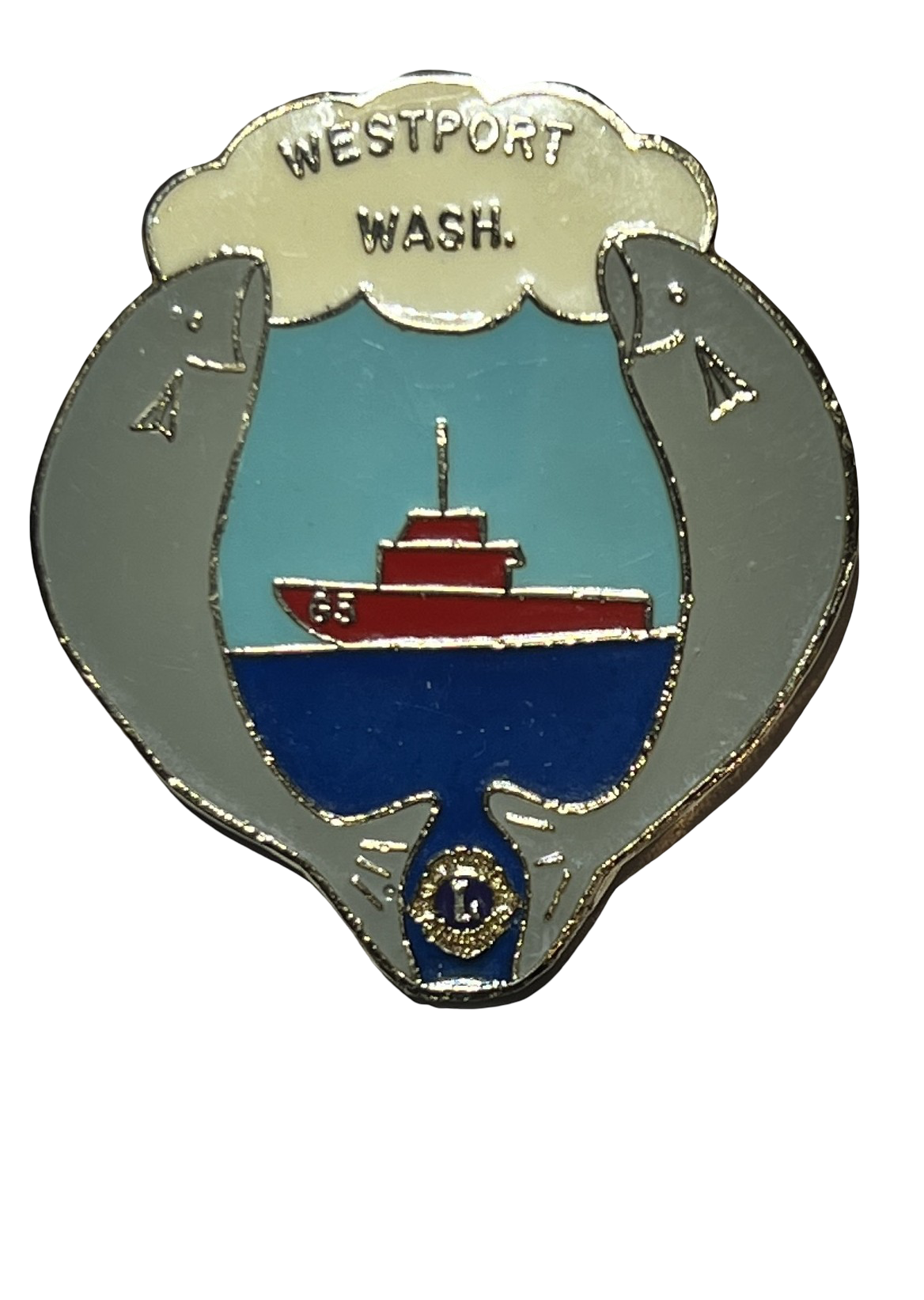 Lions Club International Westport WASH. Enamel Pin