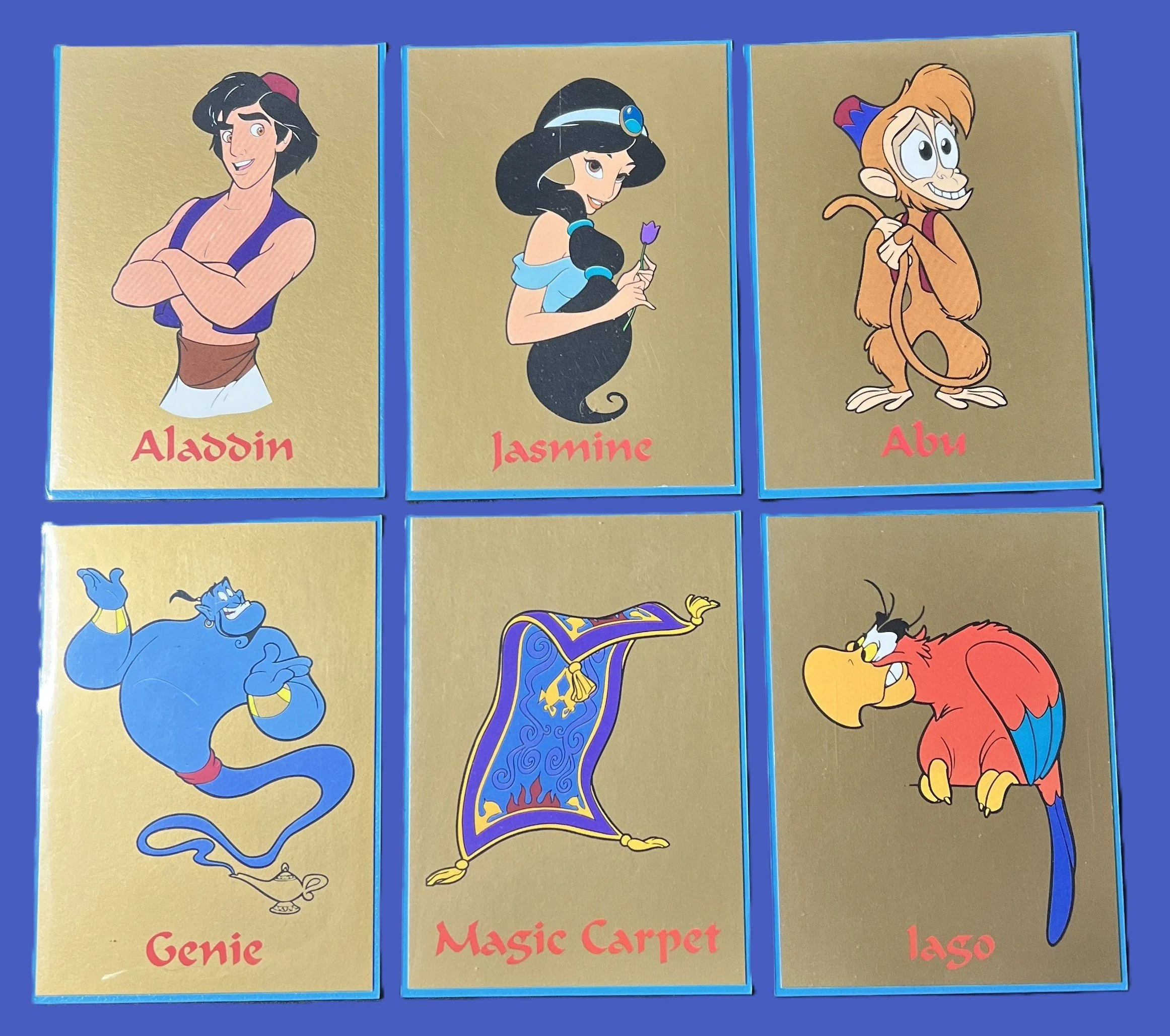 1993 Aladdin Collectible Character 6 Card Set