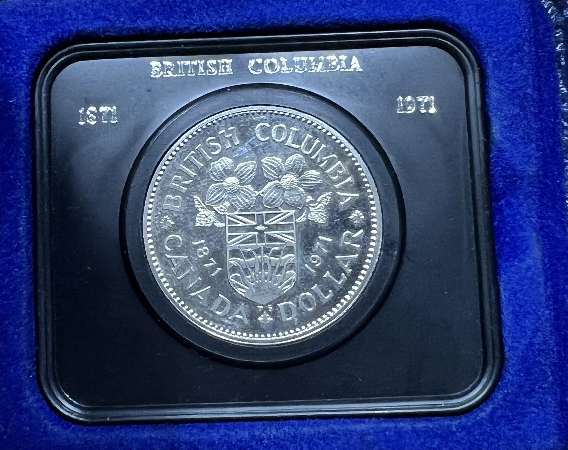 1971 British Columbia Centennial Commemorative Coin