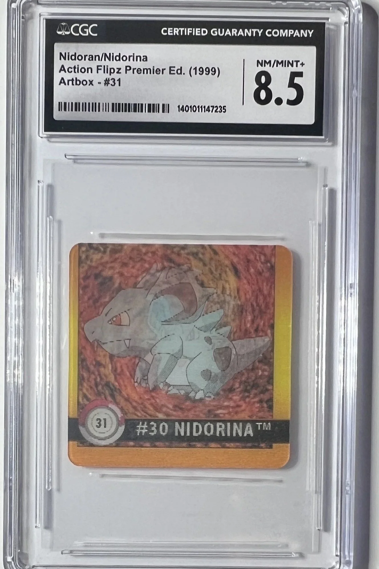 Nidoran Nidorina Action Flipz 1999 Artbox #31