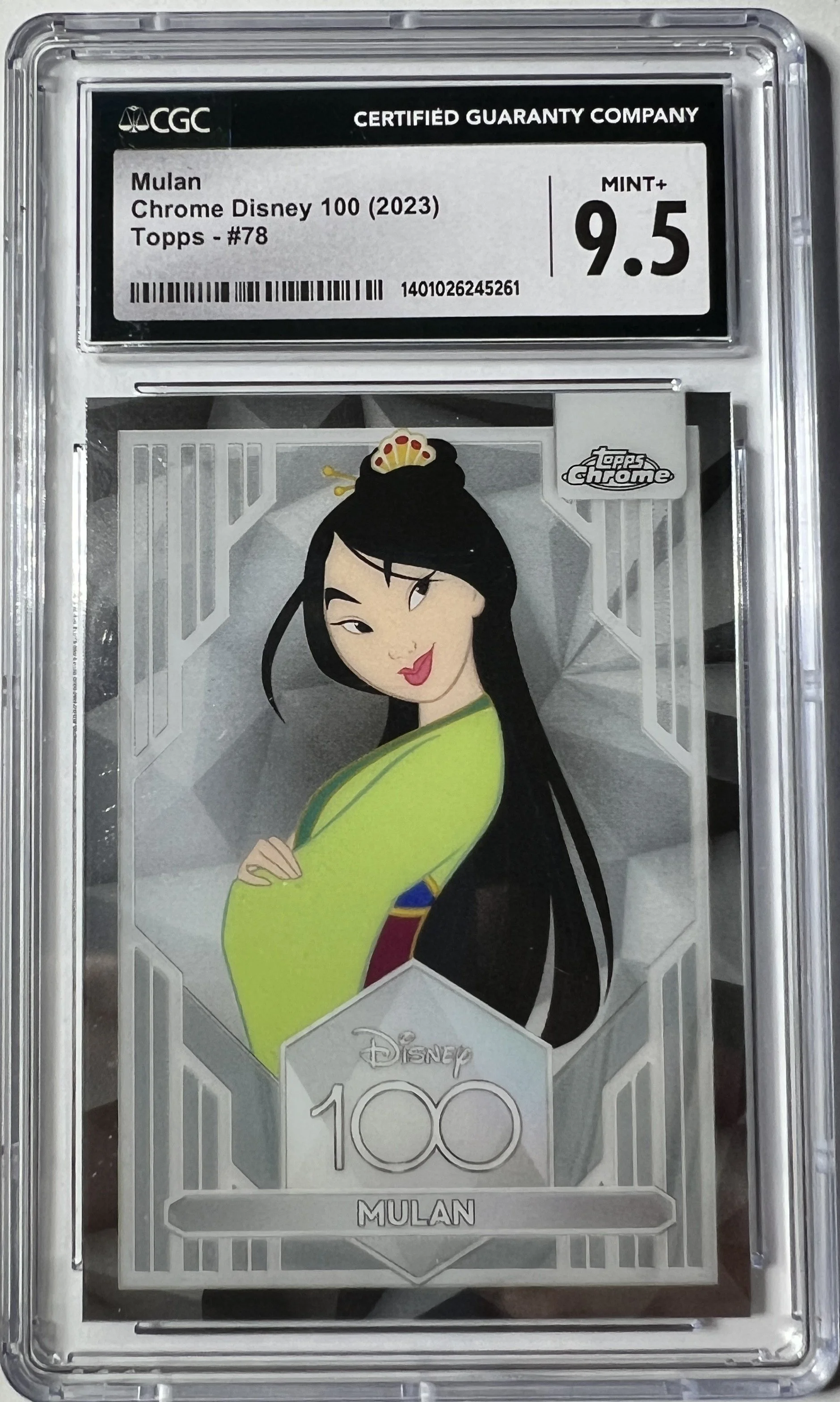Mulan Disney 100 Chrome Card - Topps #78