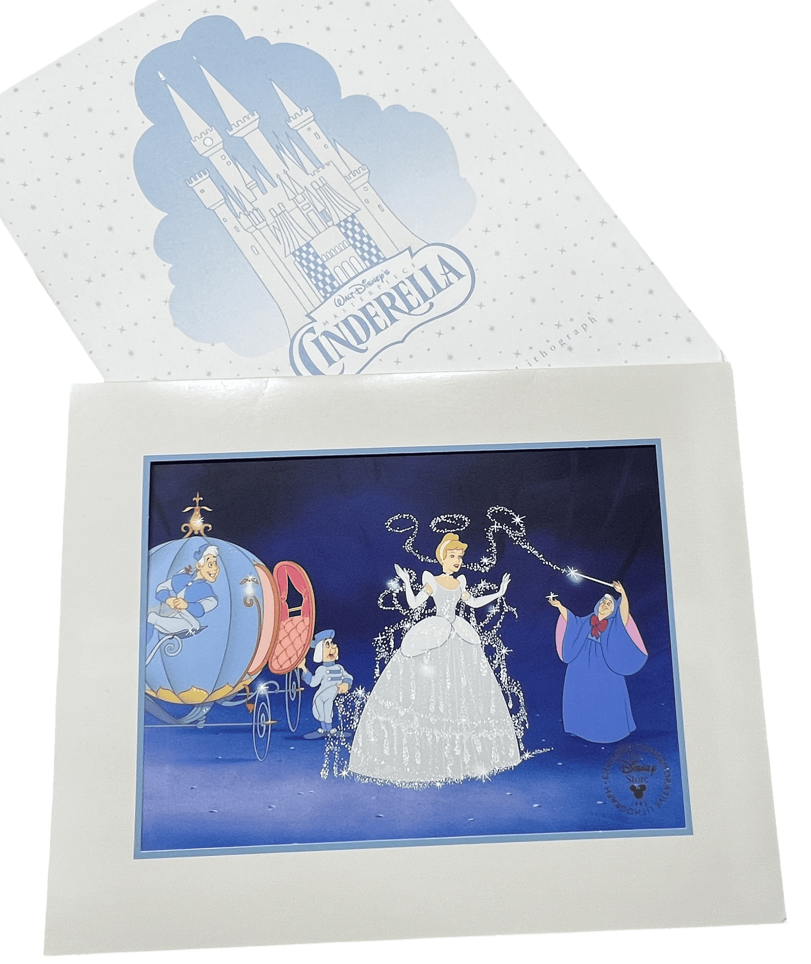 Disney Cinderella Exclusive Commemorative Lithograph 1995