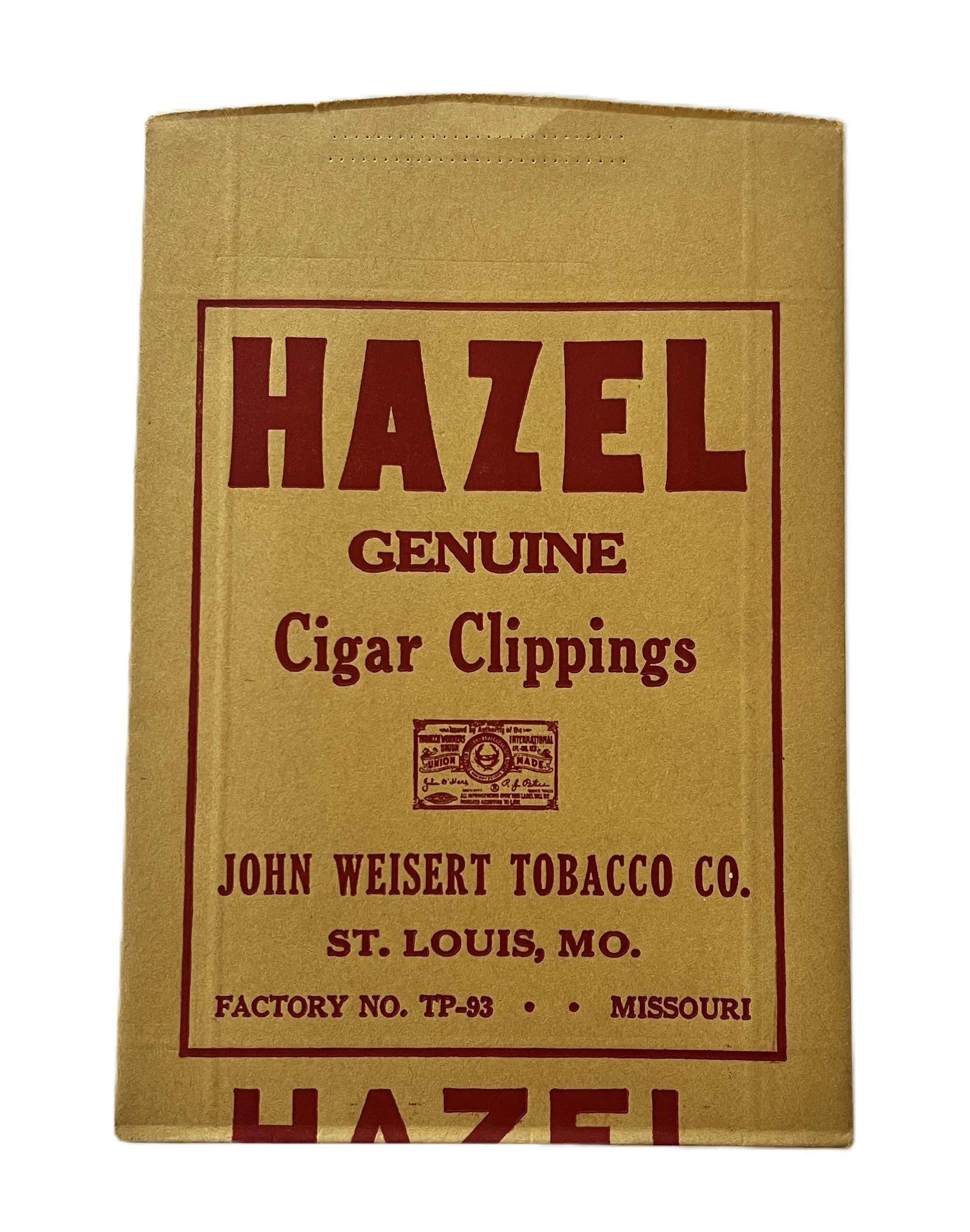Vintage Hazel Genuine Cigar Clippings Packaging
