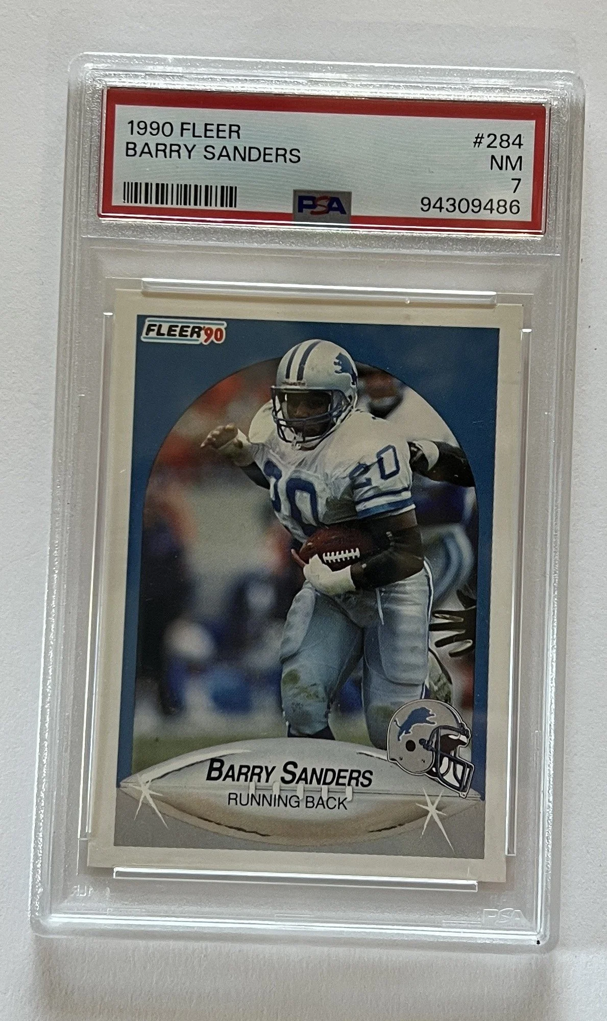 1990 Fleer Barry Sanders PSA 7 Trading Card